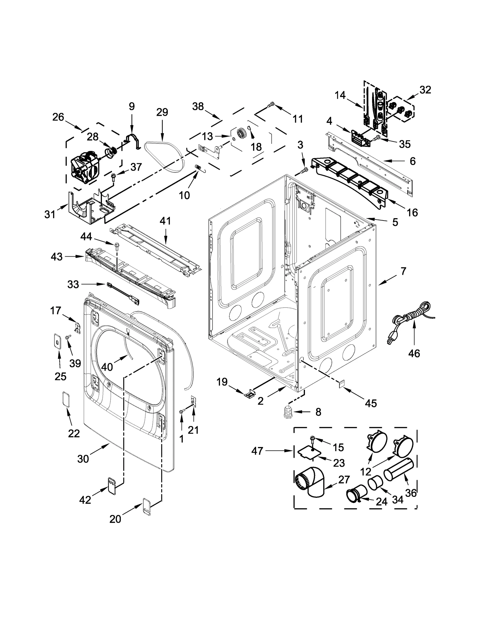 CABINET PARTS