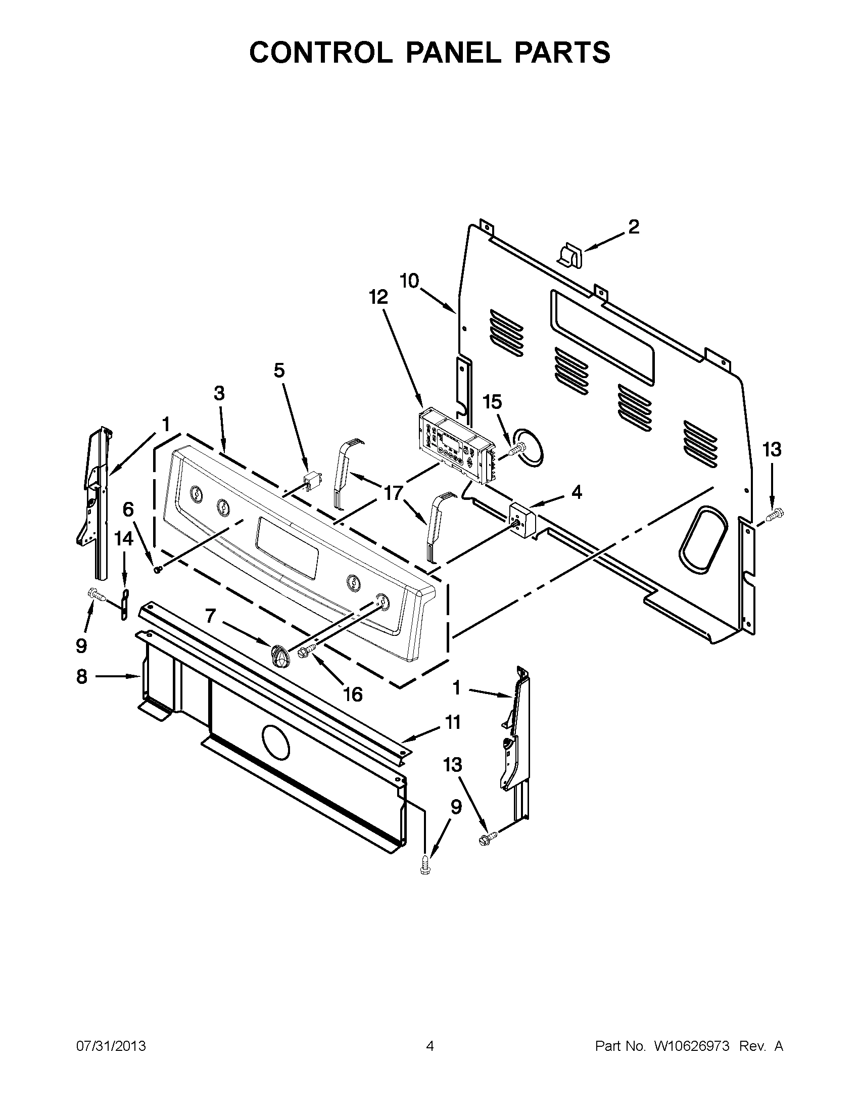 02 - CONTROL PANEL PARTS