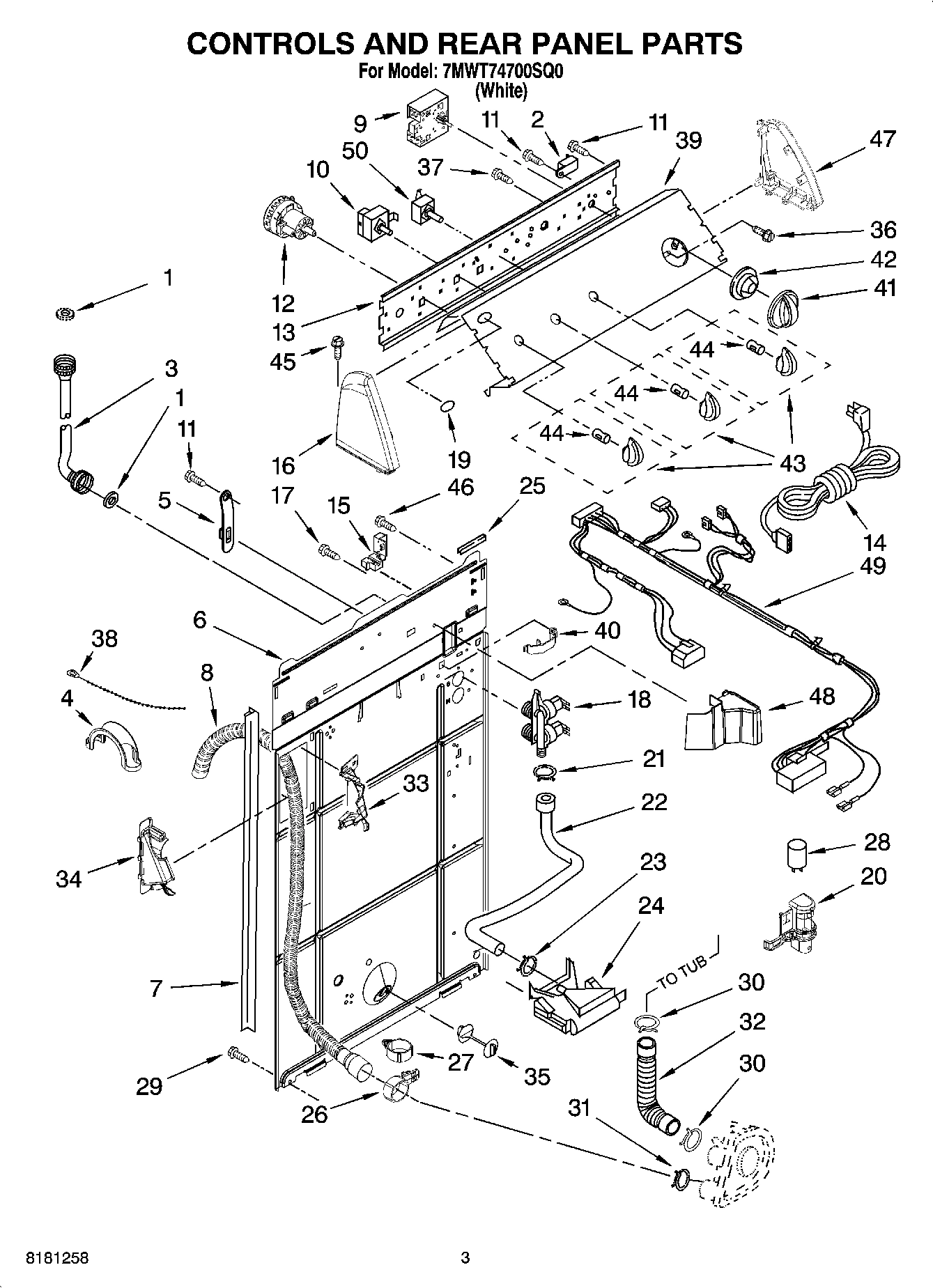 02 - CONTROLS AND REAR PANEL PARTS
