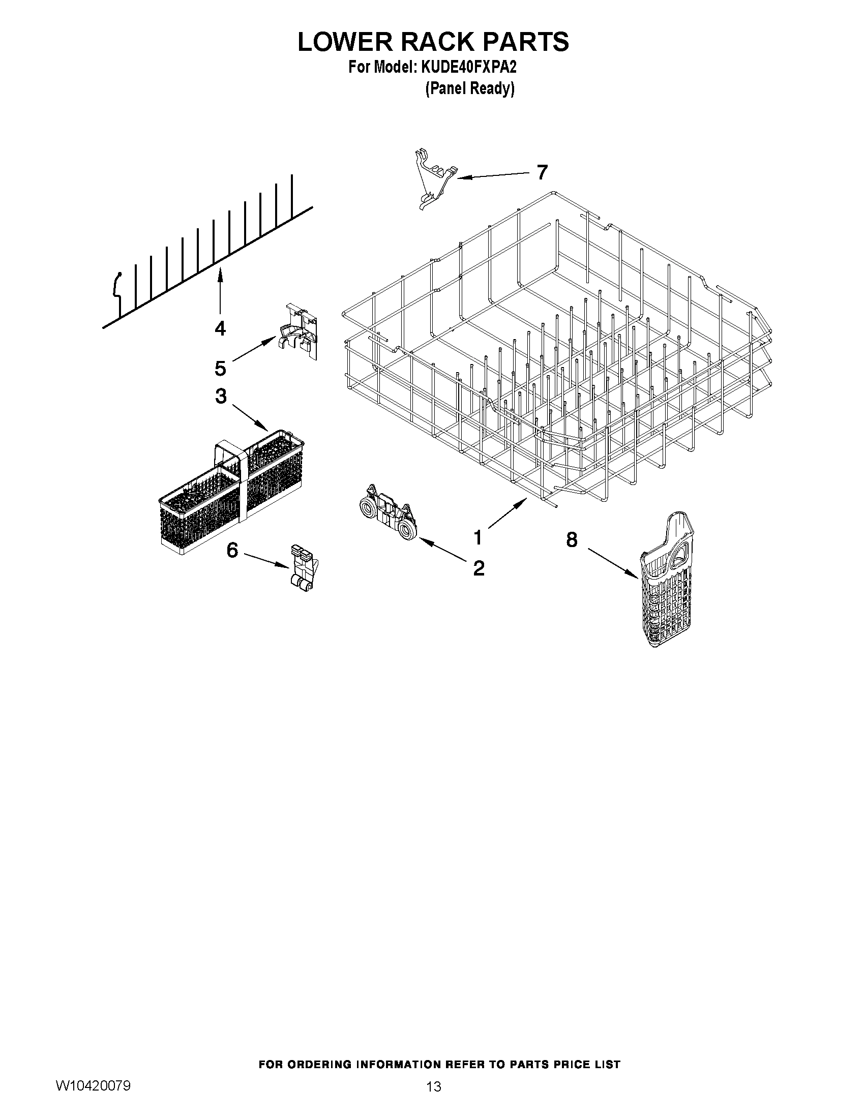 10 - LOWER RACK PARTS