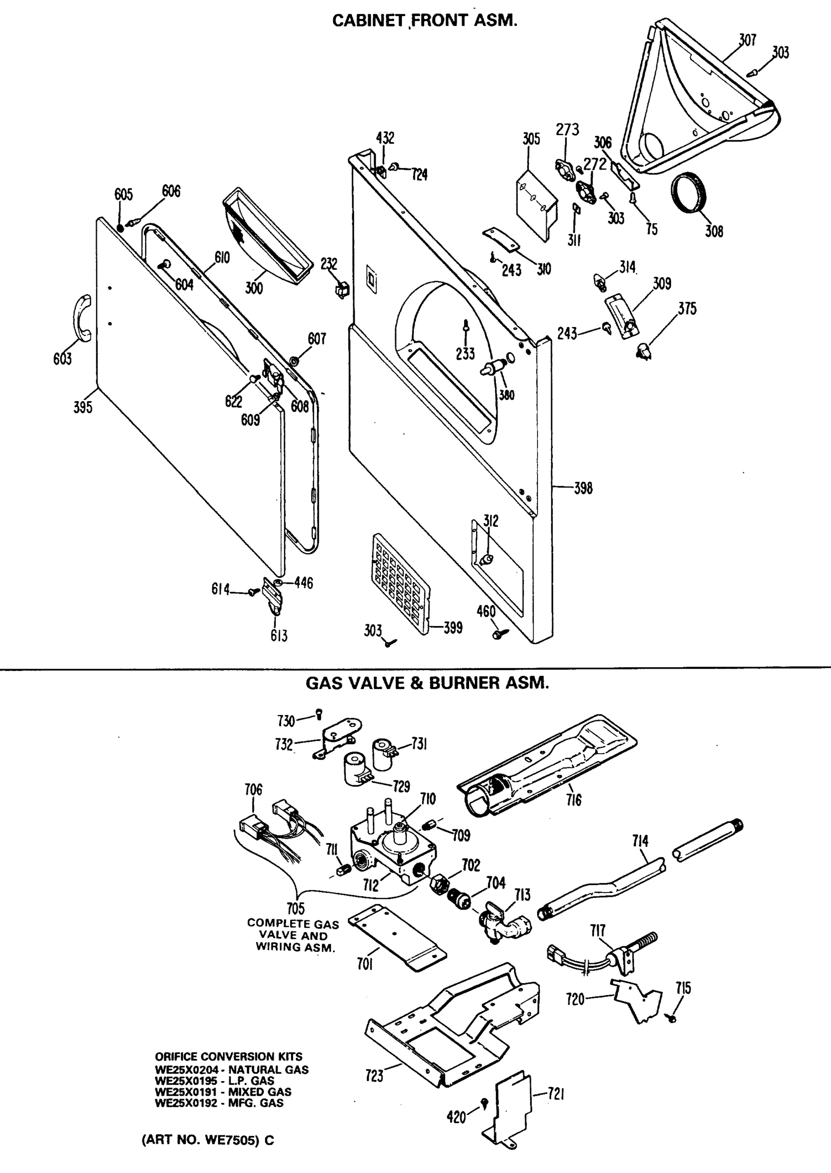 CABINET FRONT ASM.