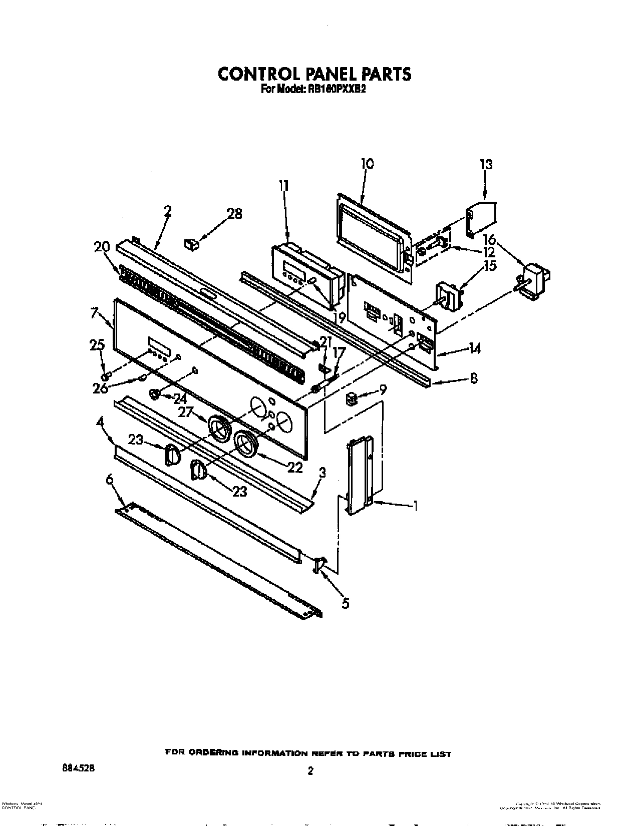 02 - CONTROL PANEL, LIT/OPTIONAL