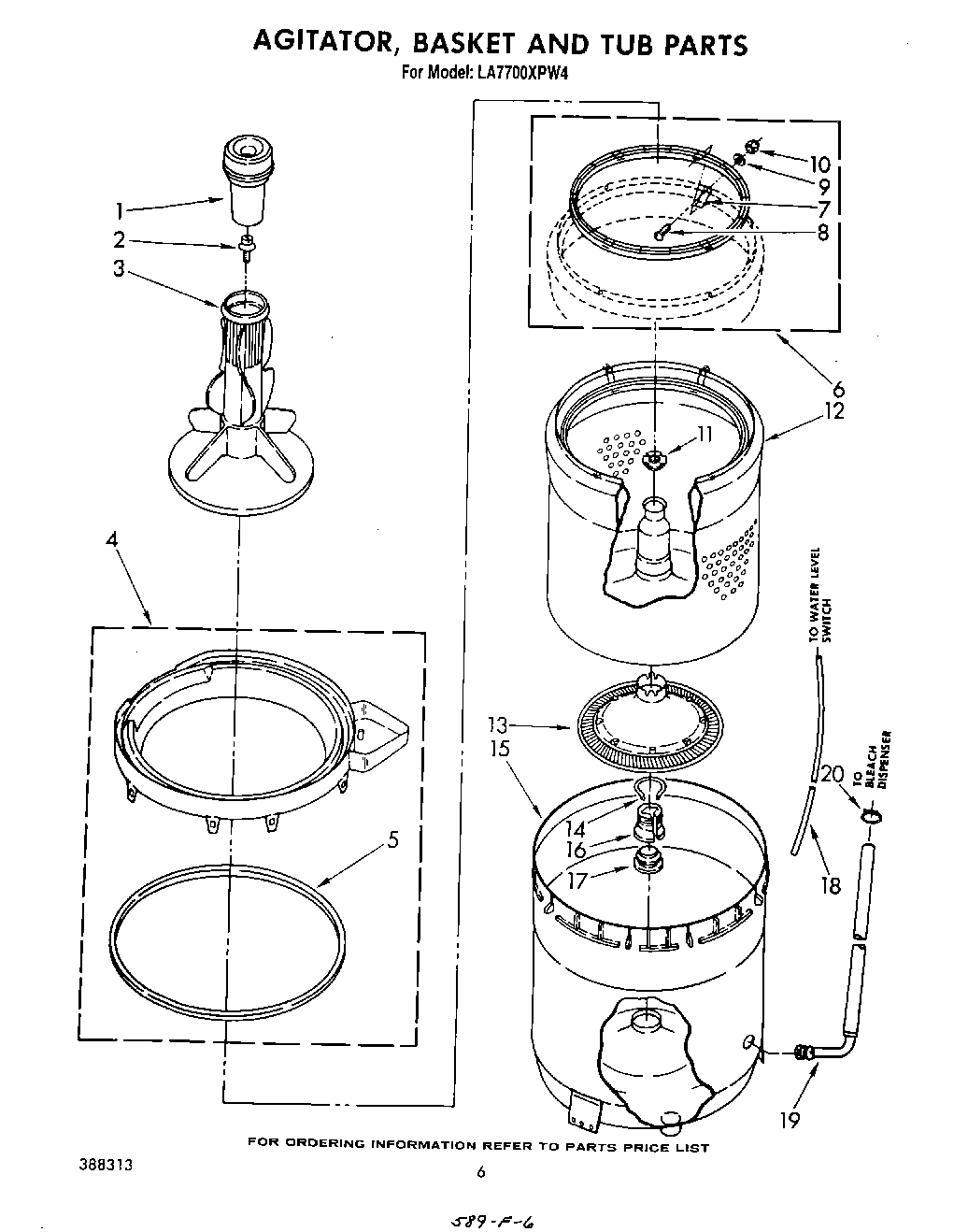04 - AGITATOR, BASKET AND TUB
