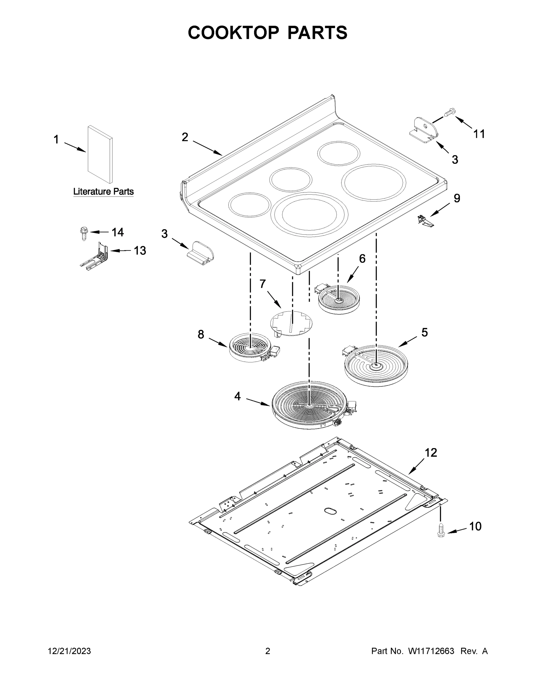 02 - COOKTOP PARTS