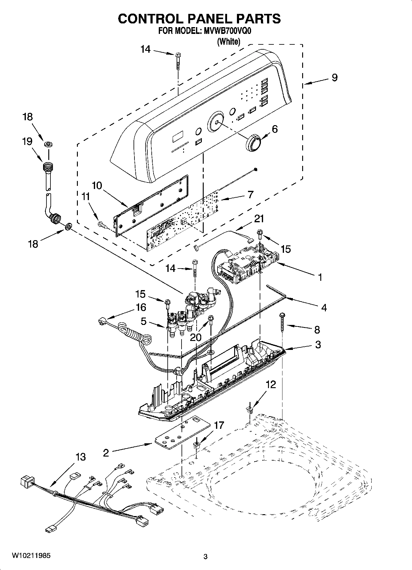 02 - CONTROL PANEL PARTS