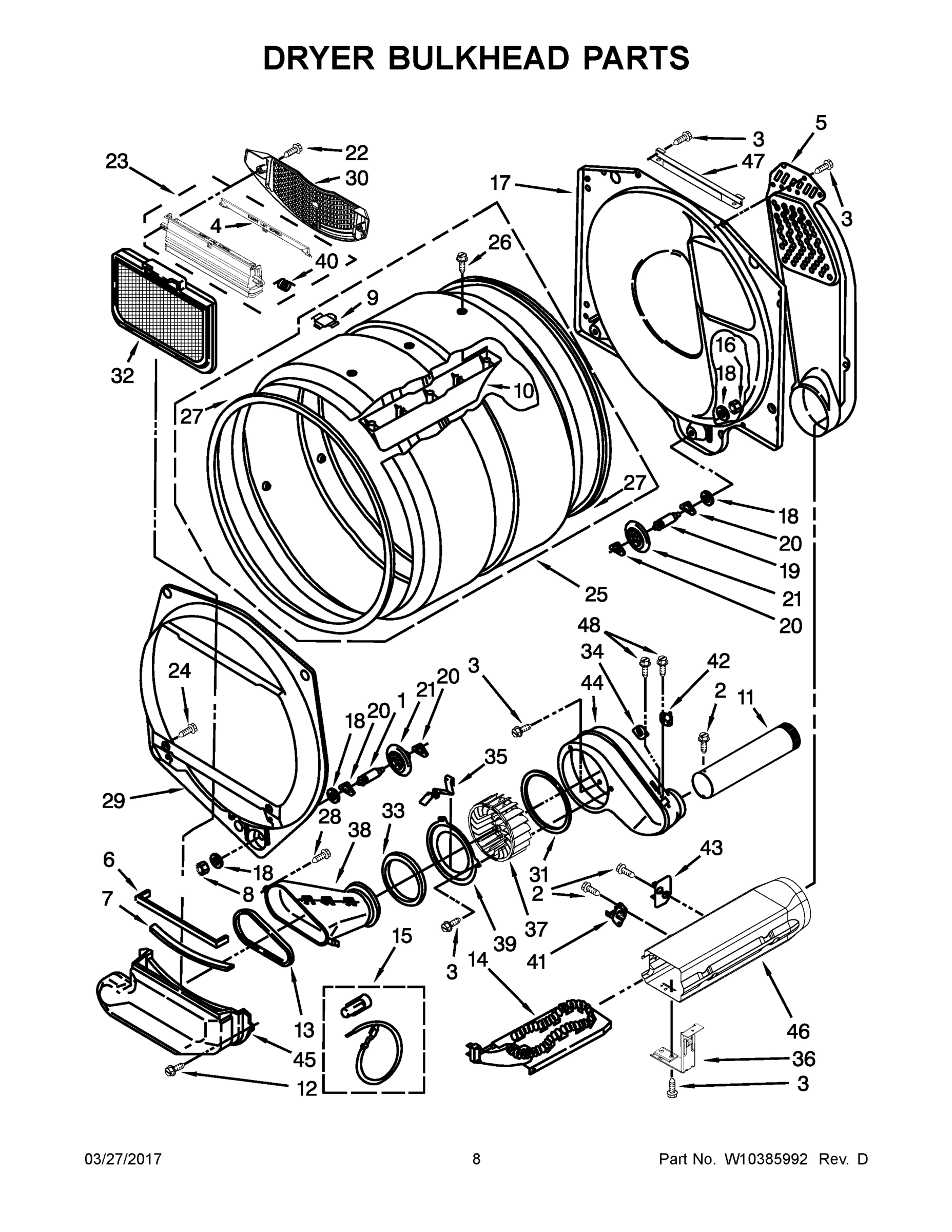05 - DRYER BULKHEAD PARTS
