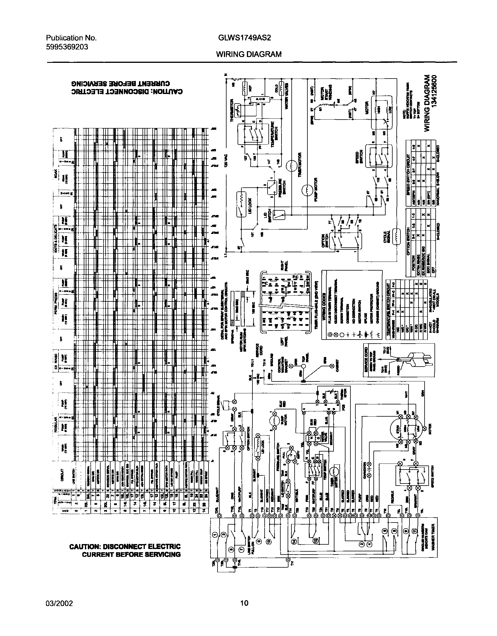 10 - 134125600 WIRING DIAGRAM