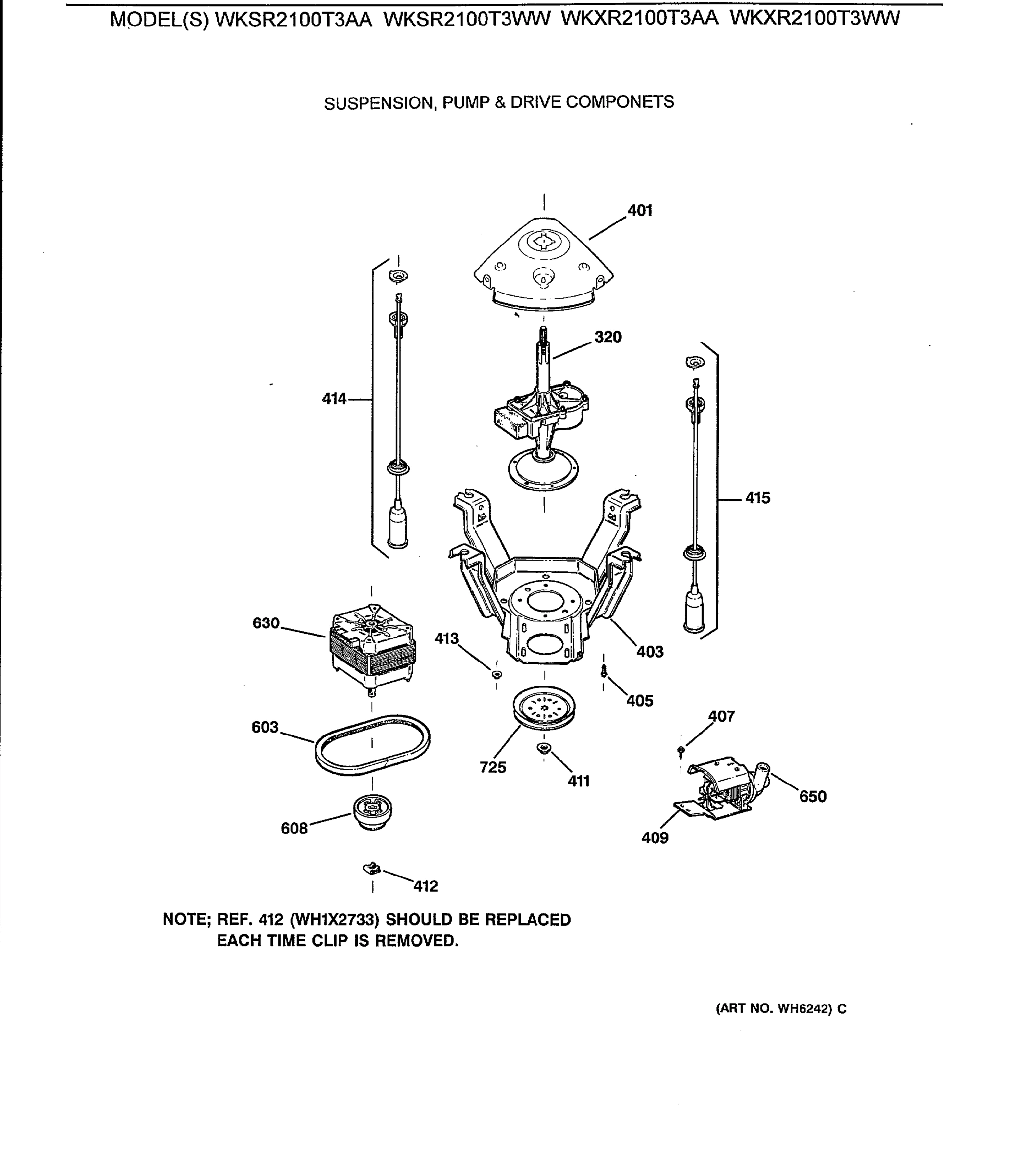SUSPENSION, PUMP & DRIVE COMPONETS