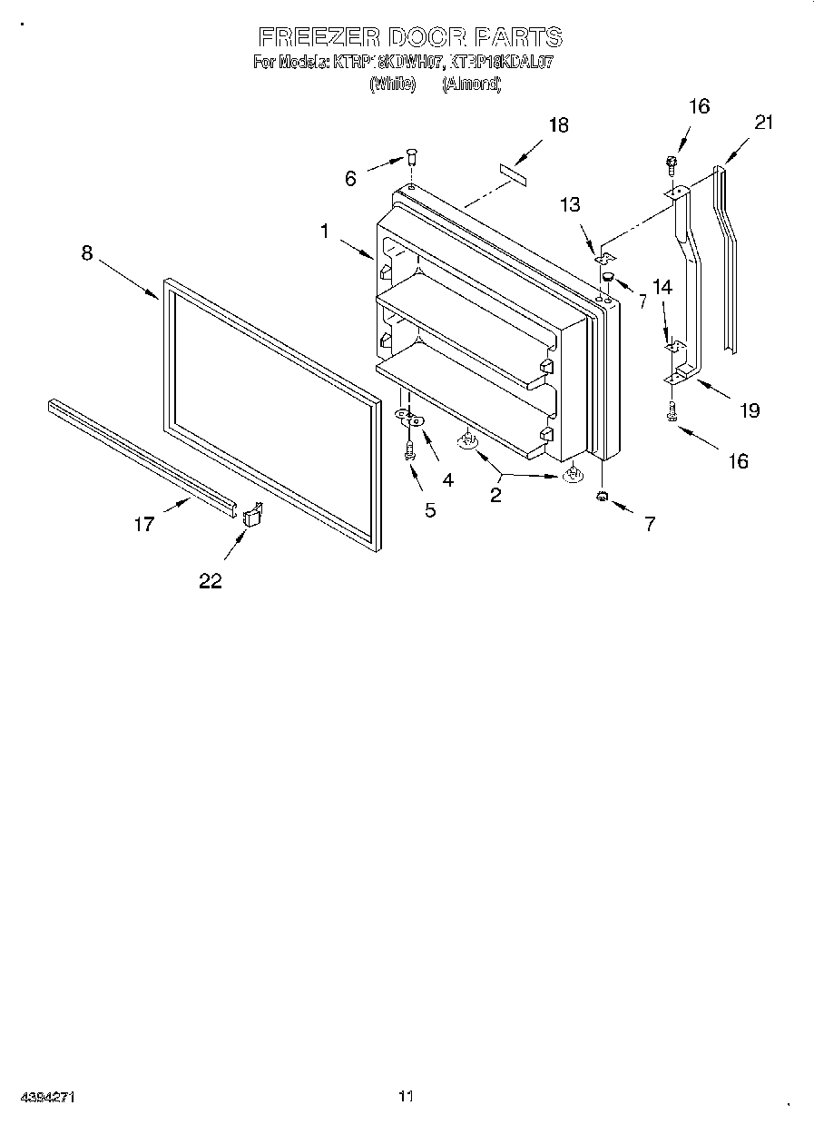 06 - FREEZER DOOR, LIT/OPTIONAL