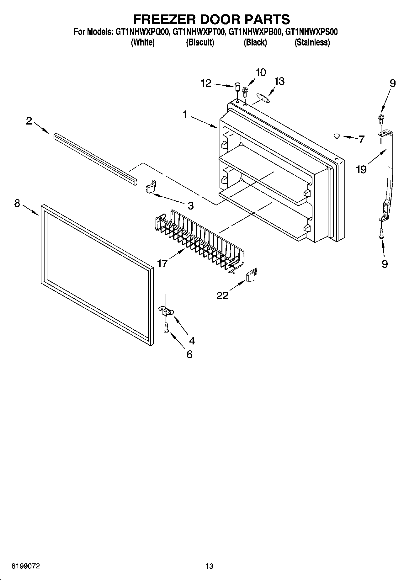 07 - FREEZER DOOR PARTS