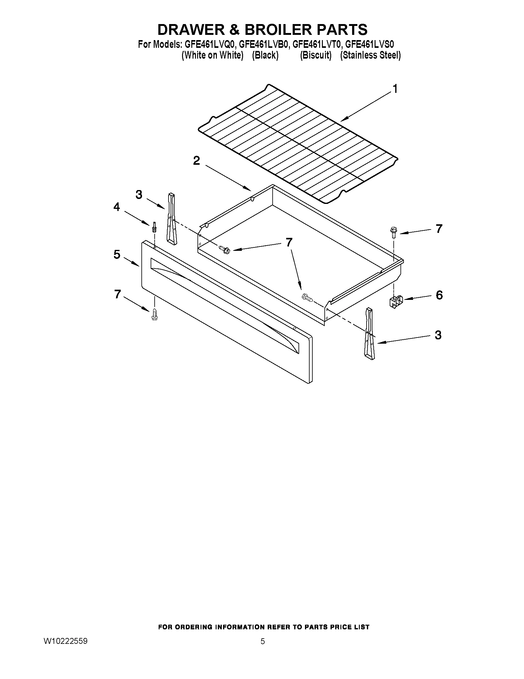 04 - DRAWER & BROILER PARTS