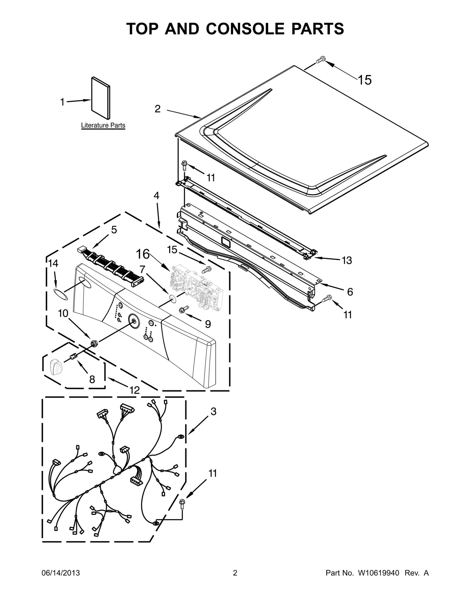 TOP AND CONSOLE PARTS