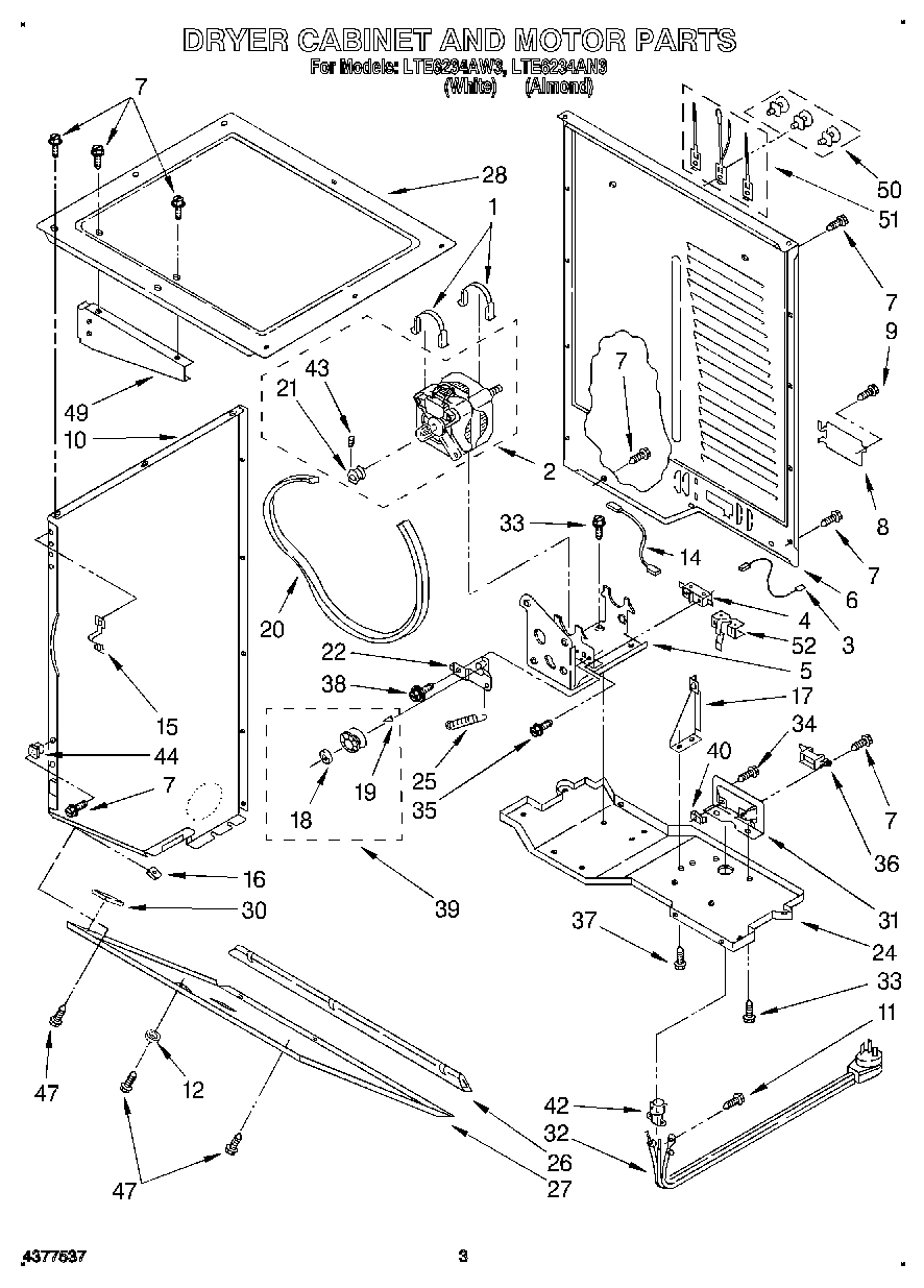 03 - DRYER CABINET AND MOTOR