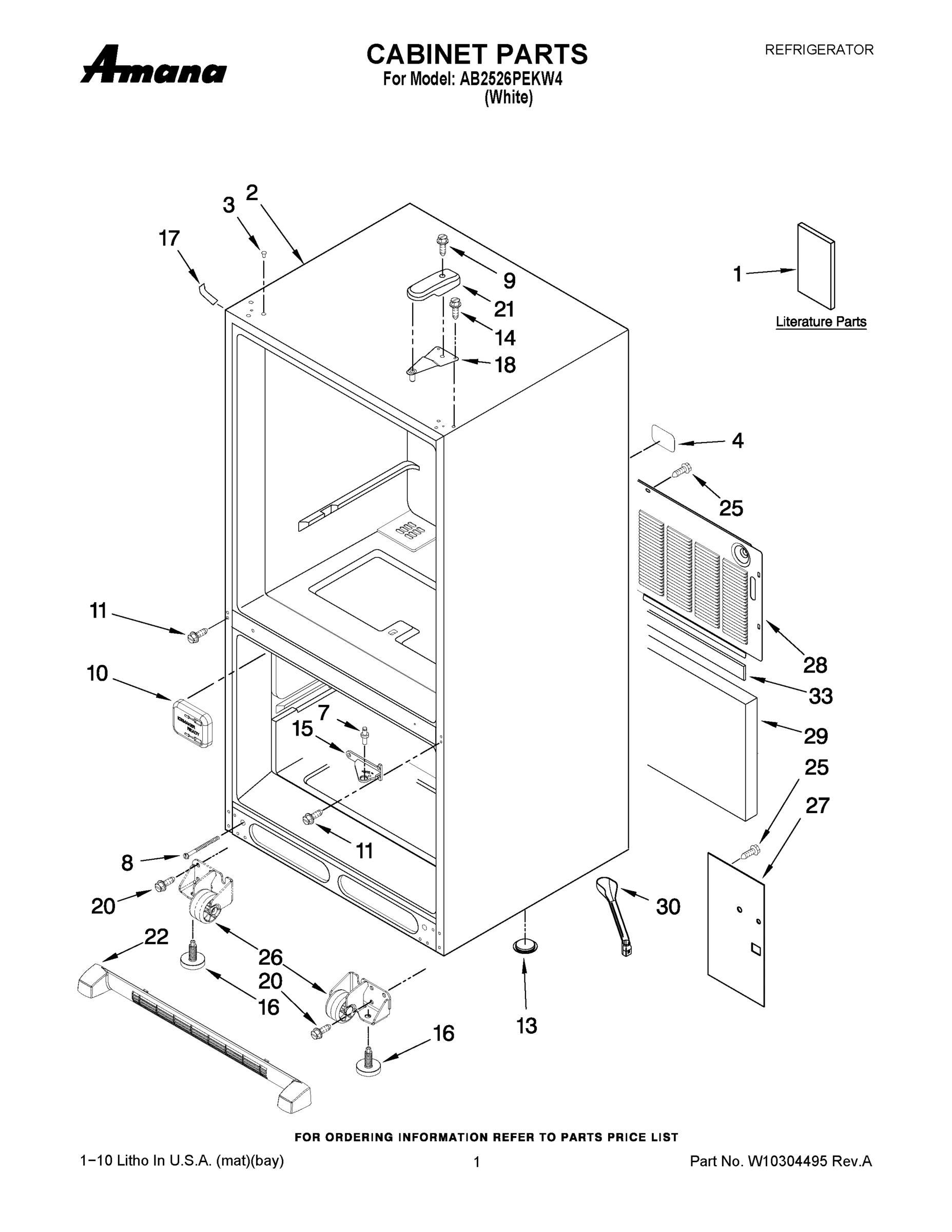 01 - CABINET PARTS