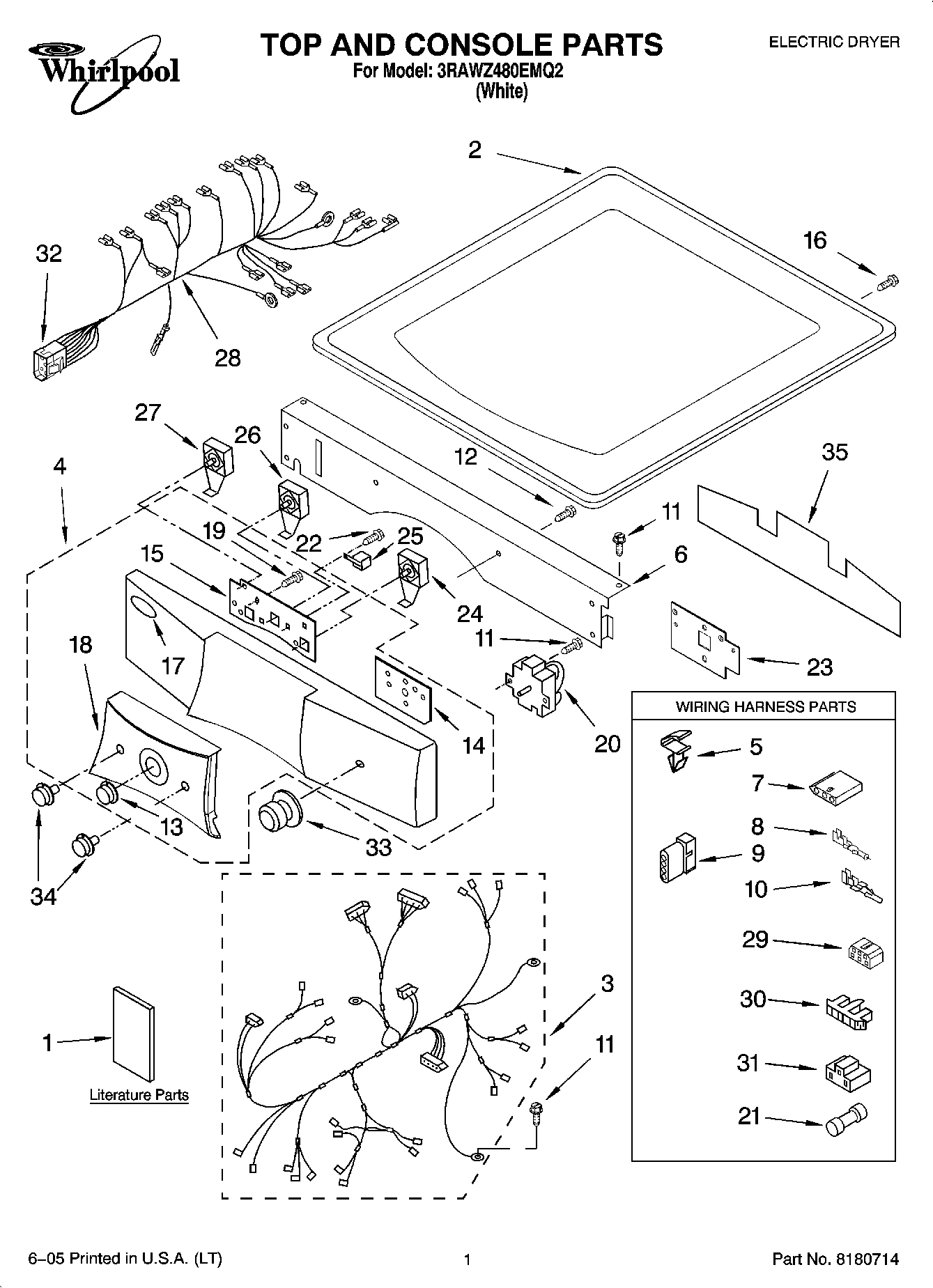 01 - TOP AND CONSOLE PARTS