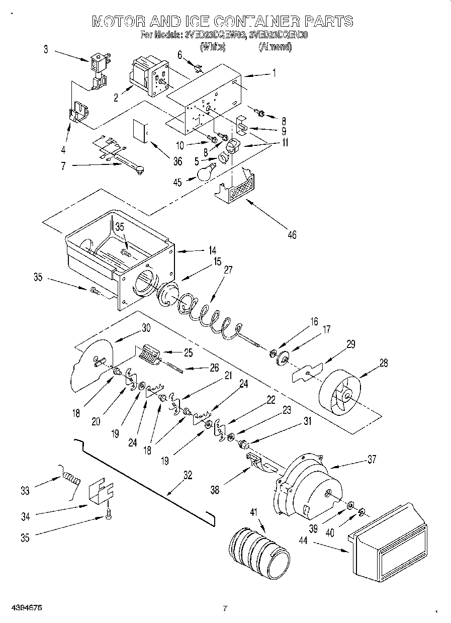 06 - MOTOR AND ICE CONTAINER