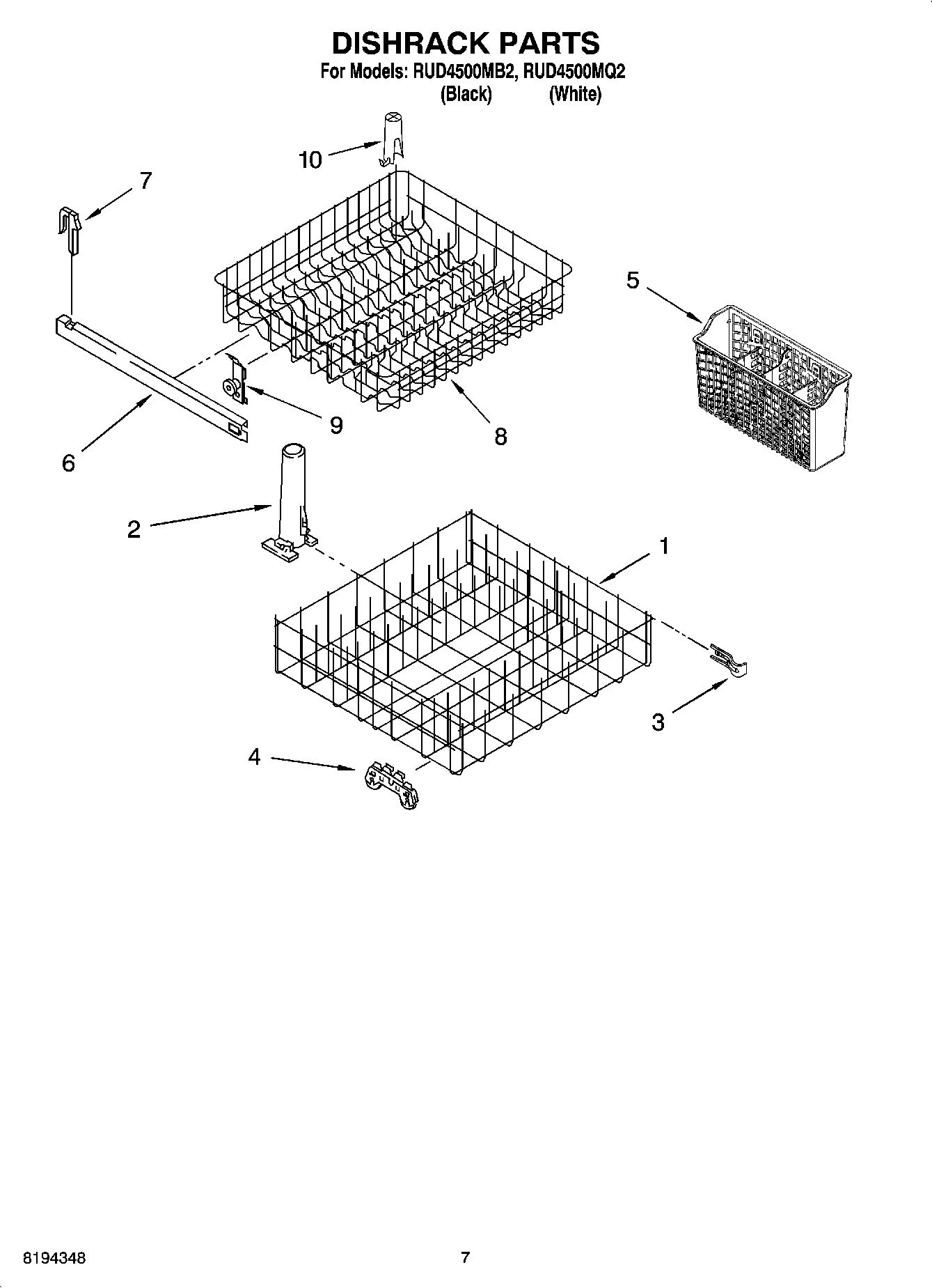 06 - DISHRACK PARTS, OPTIONAL PARTS