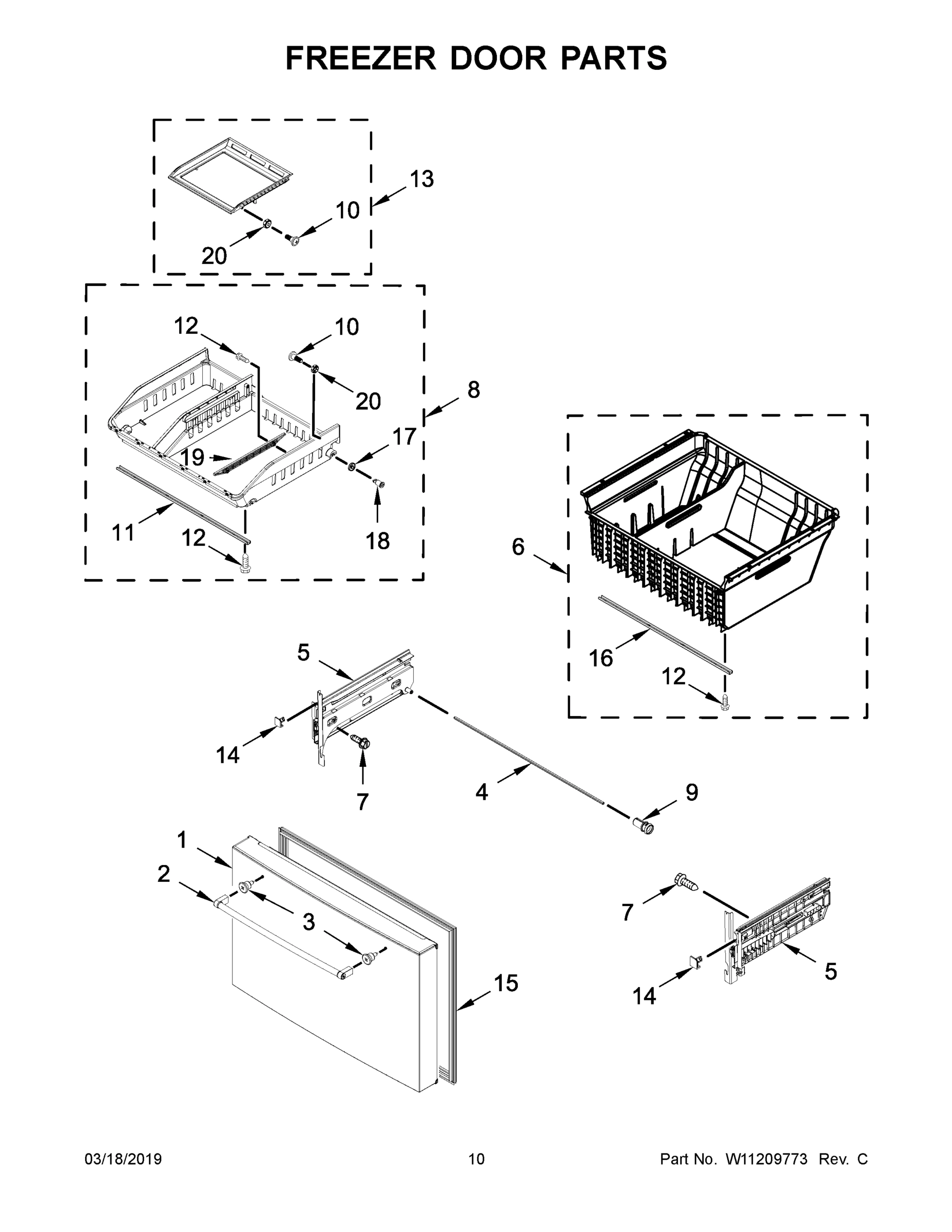 06 - FREEZER DOOR PARTS