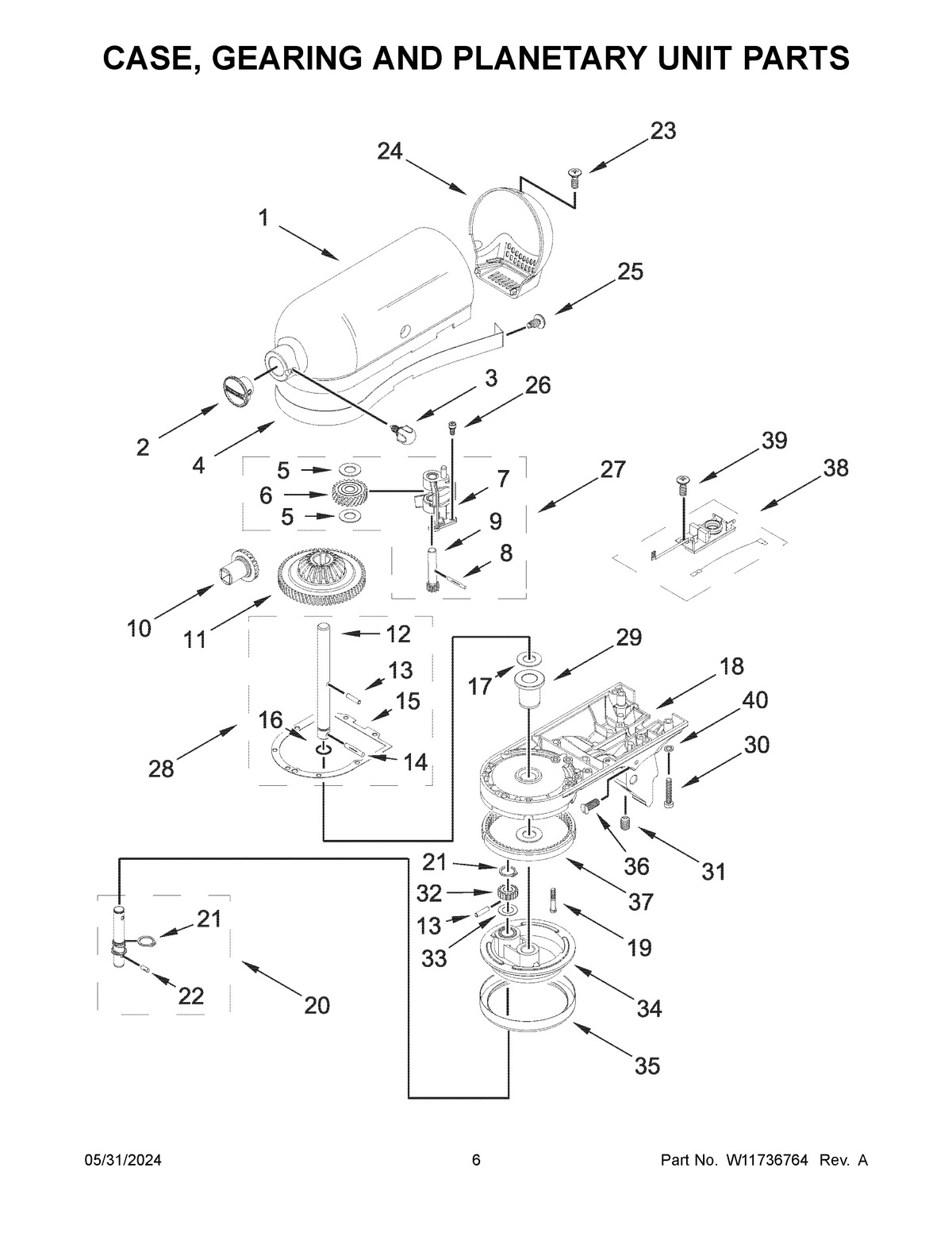 04 - CASE, GEARING AND PLANETARY UNIT PARTS