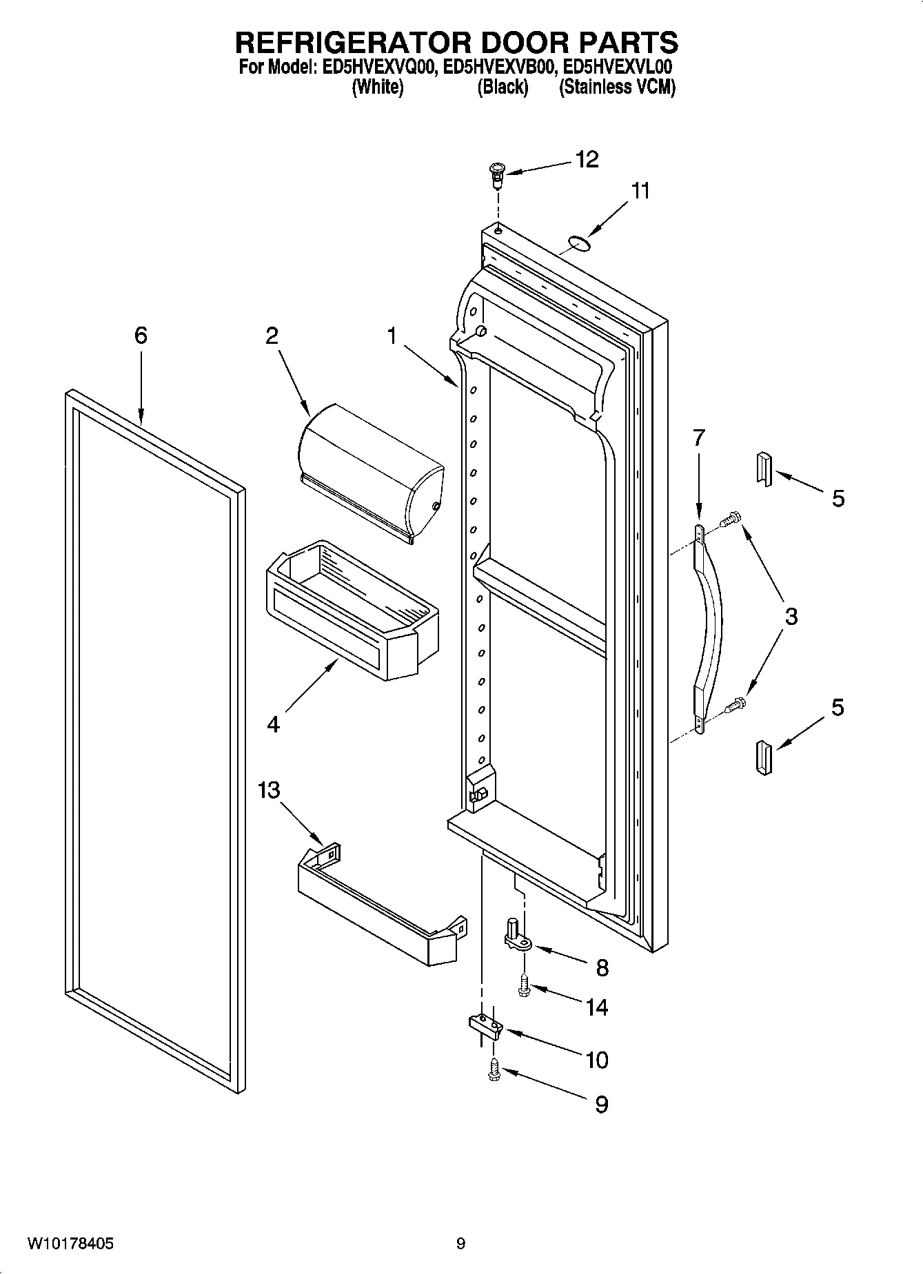 06 - REFRIGERATOR DOOR PARTS