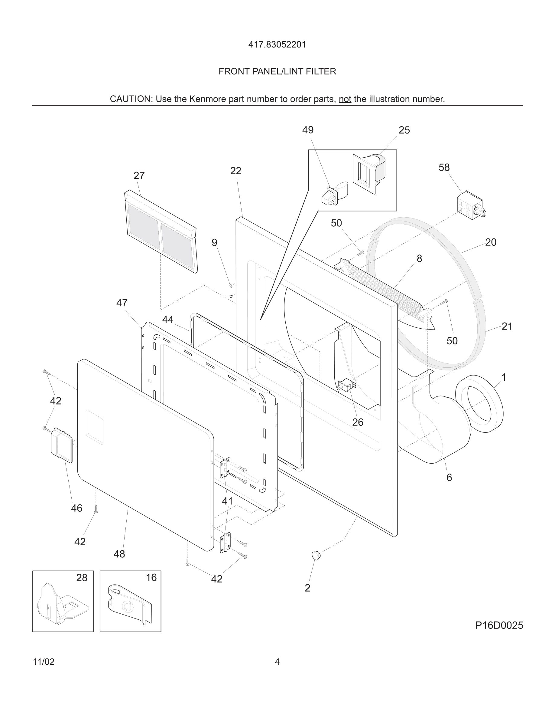 05 - FRONT PANEL/LINT FILTER
