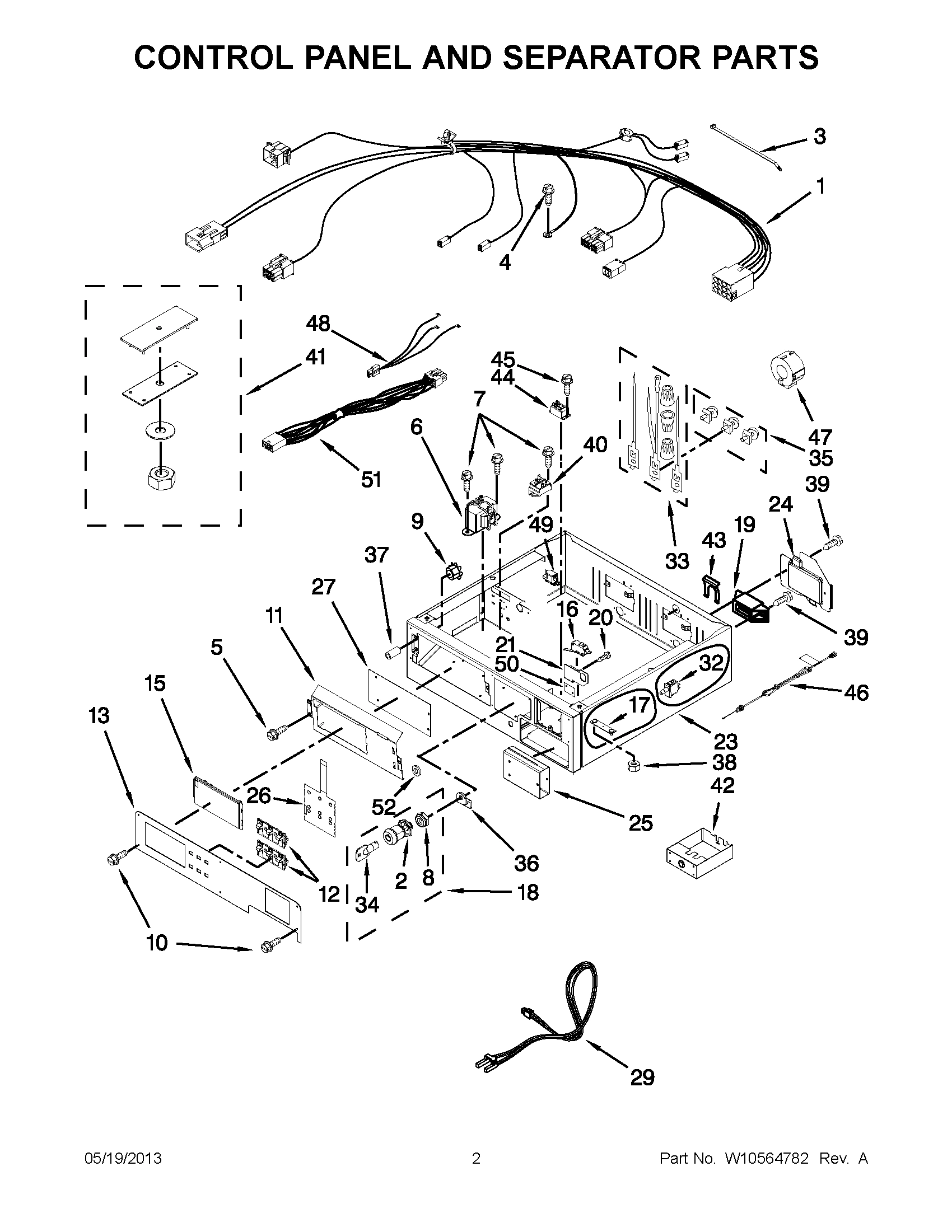 01 - CONTROL PANEL AND SEPARATOR PARTS