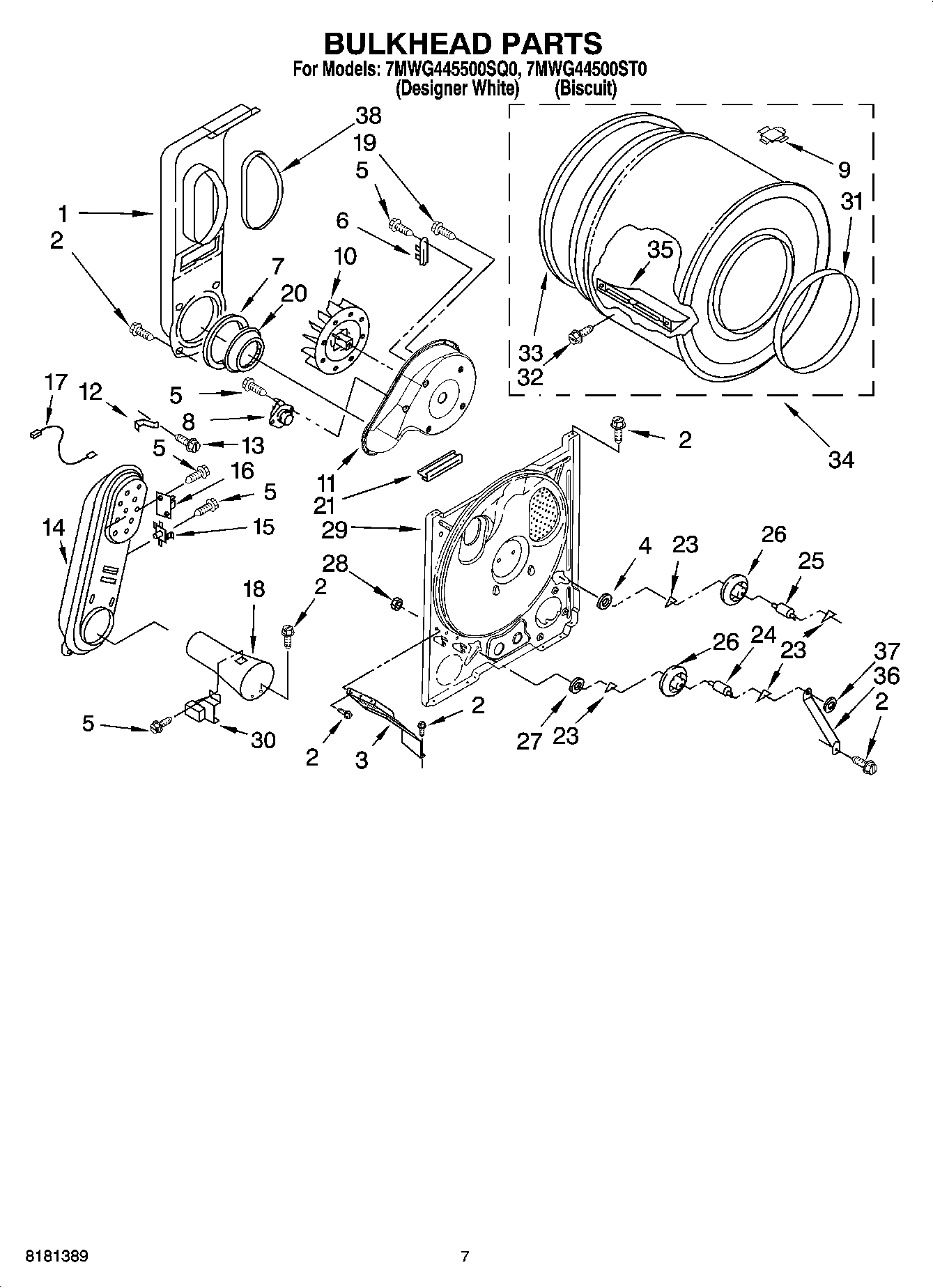 04 - BULKHEAD PARTS, OPTIONAL PARTS (NOT INCLUDED)