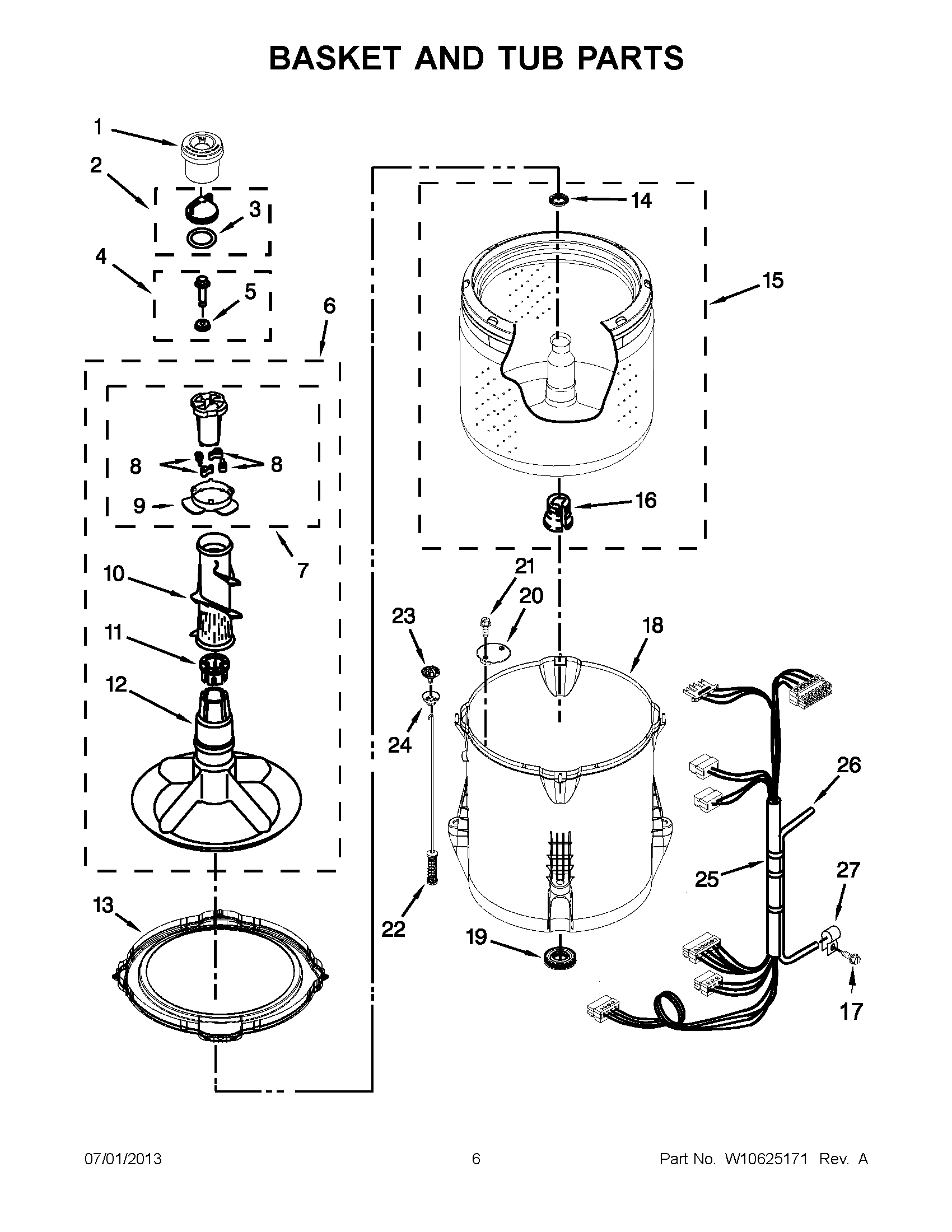 03 - BASKET AND TUB PARTS