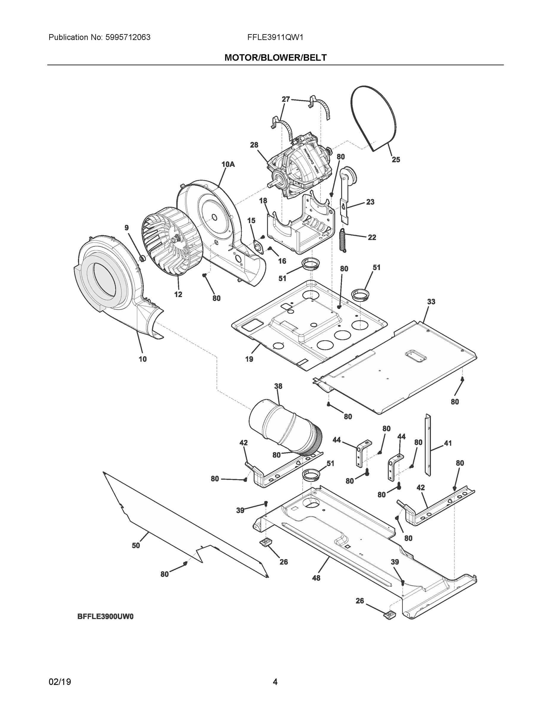 03 - MOTOR/BLOWER/BELT