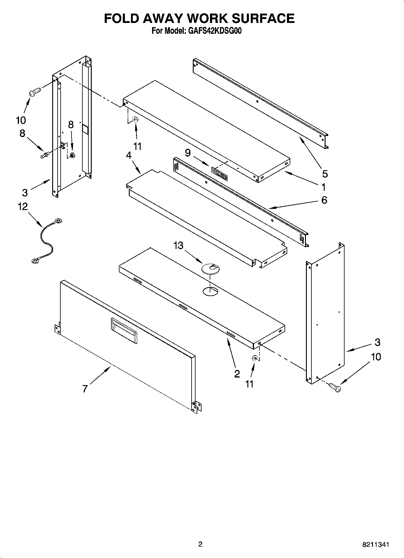 01 - FOLD AWAY WORK SURFACE