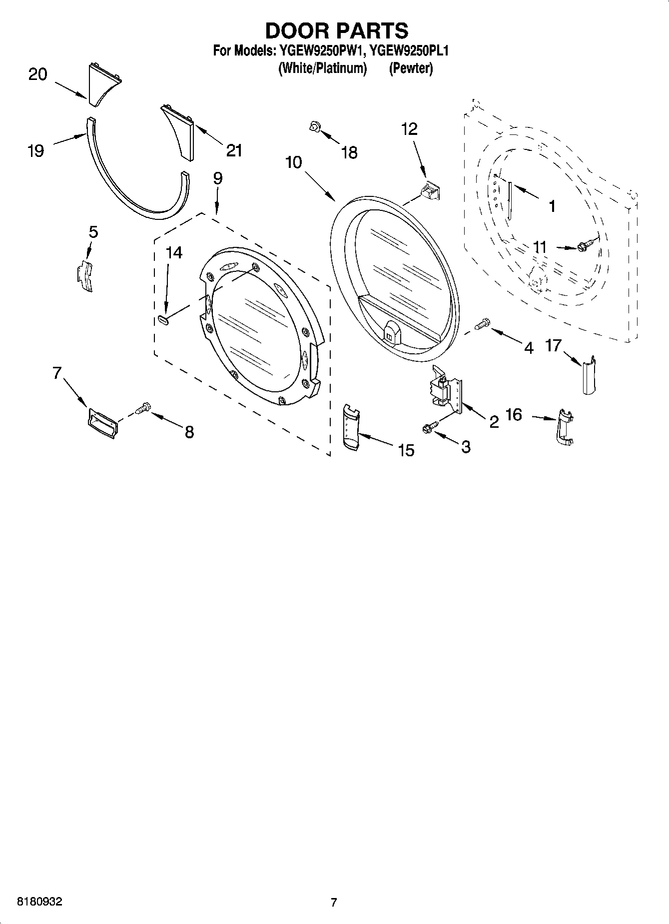 04 - DOOR PARTS, OPTIONAL PARTS (NOT INCLUDED)