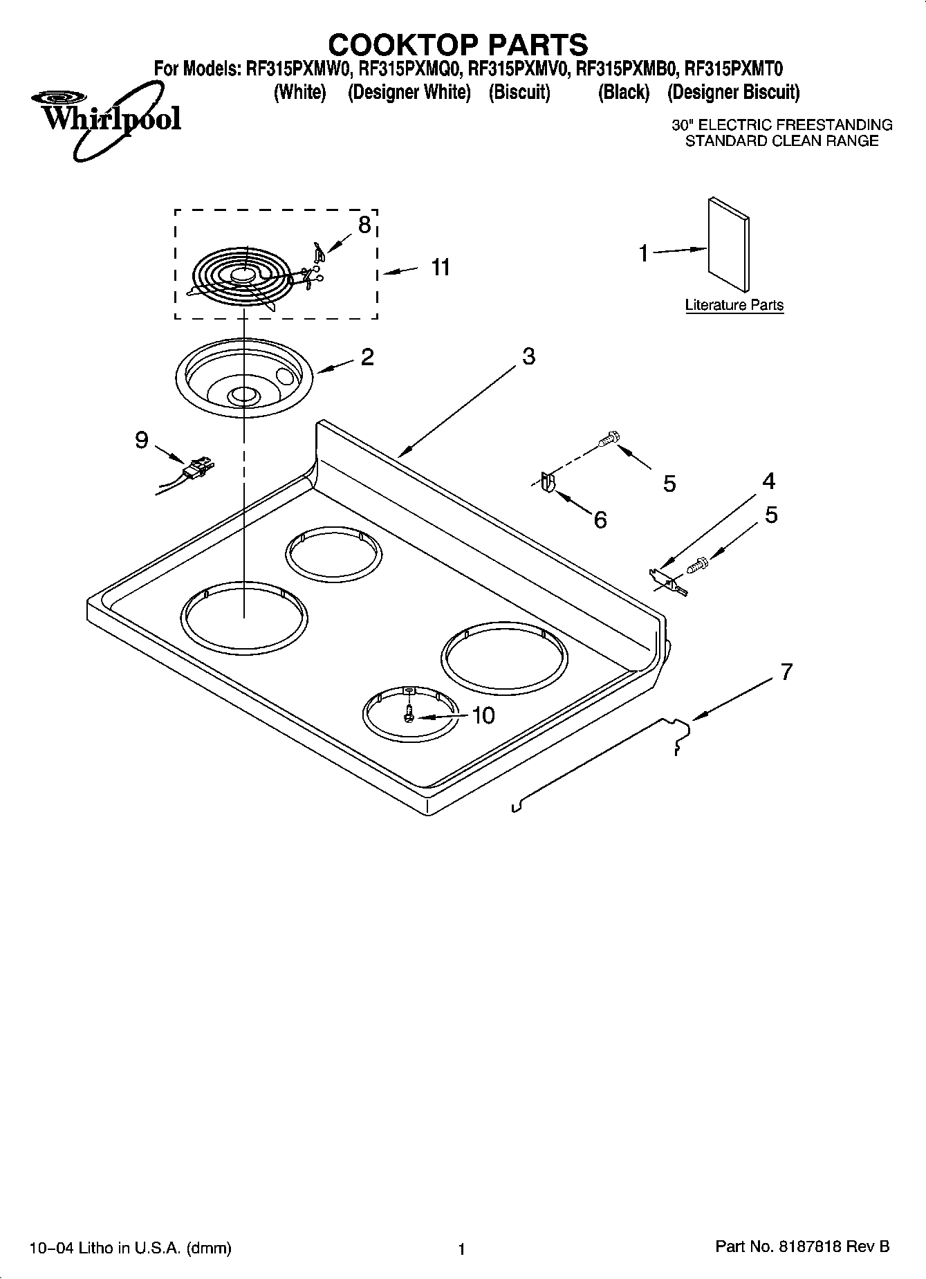 01 - COOKTOP PARTS