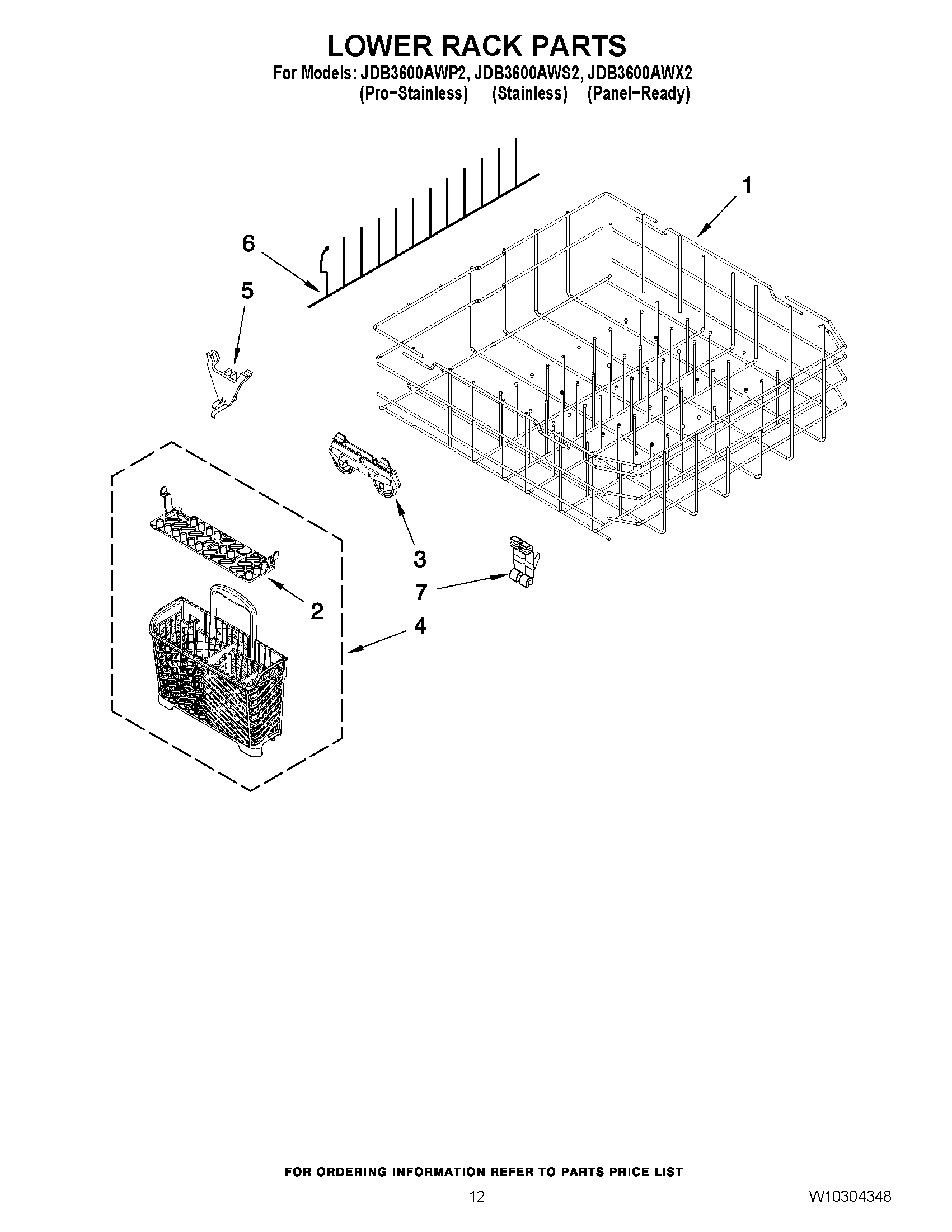 10 - LOWER RACK PARTS