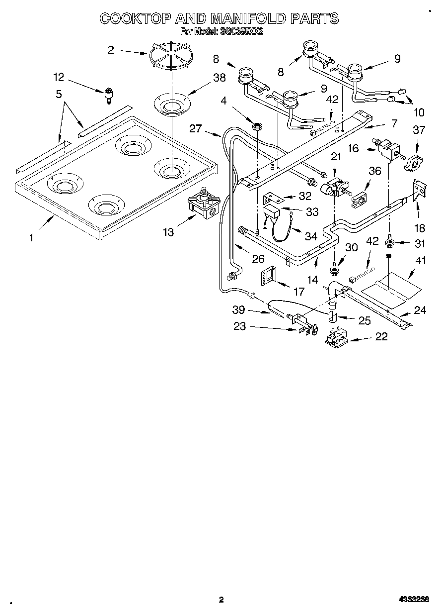 02 - COOKTOP AND MANIFOLD