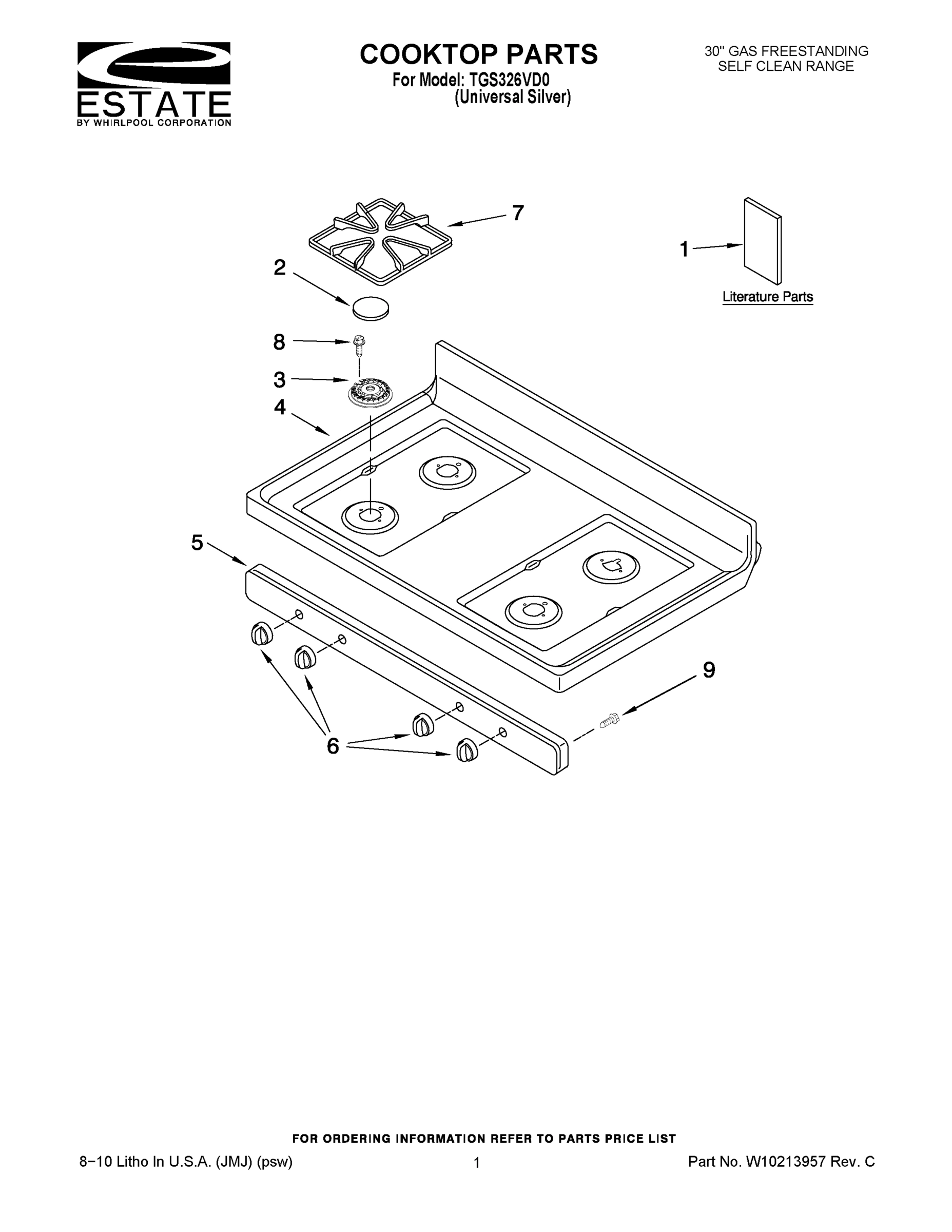 01 - COOKTOP PARTS