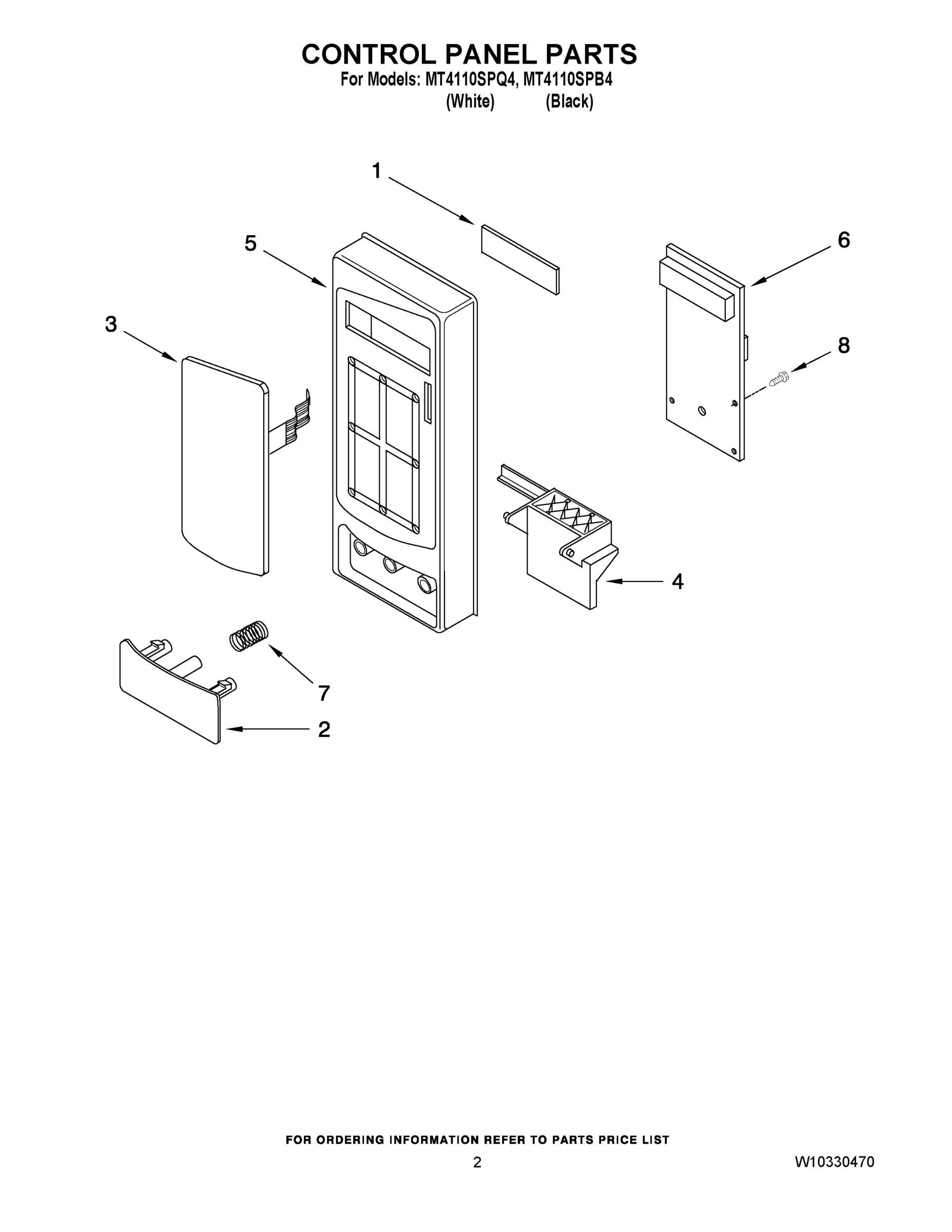 02 - CONTROL PANEL PARTS