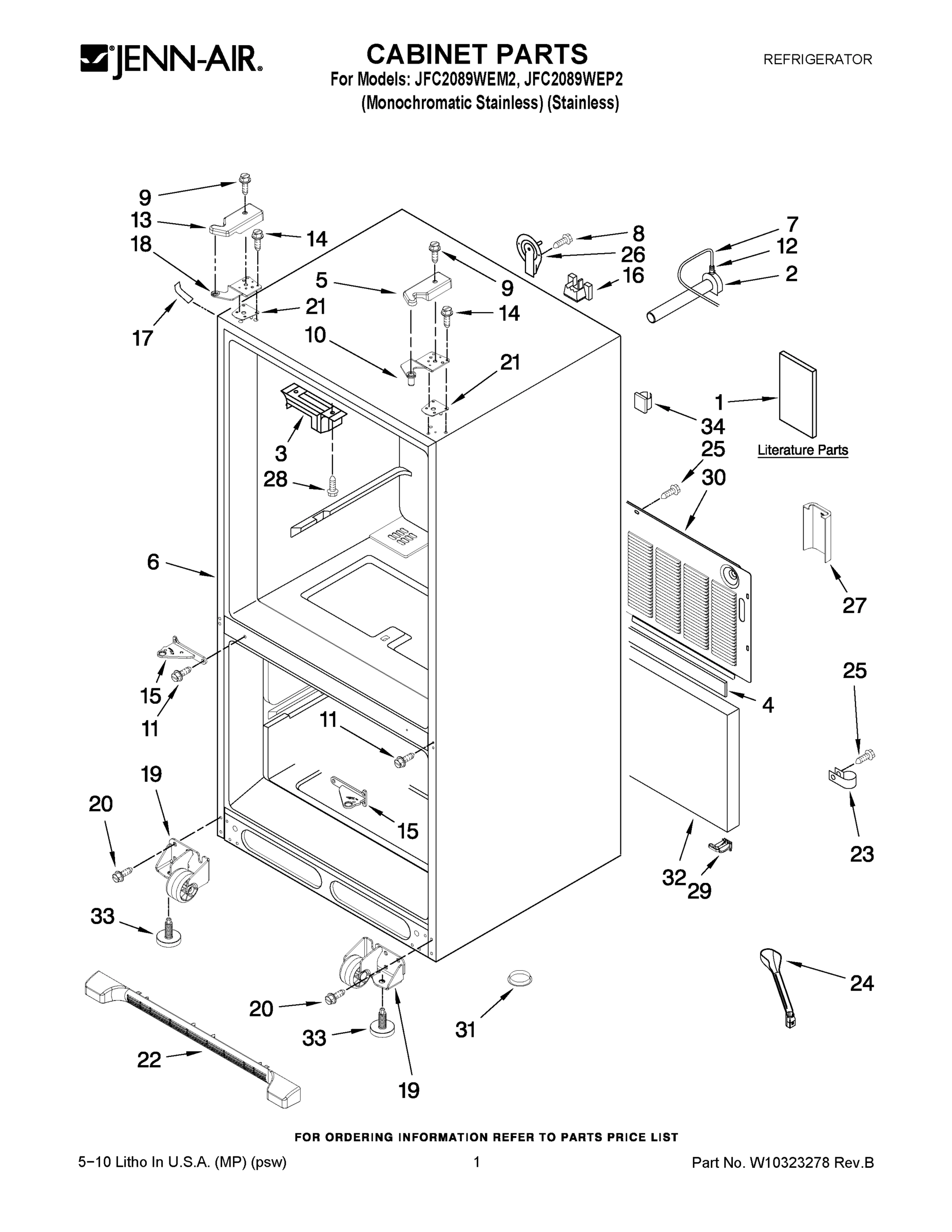 01 - CABINET PARTS