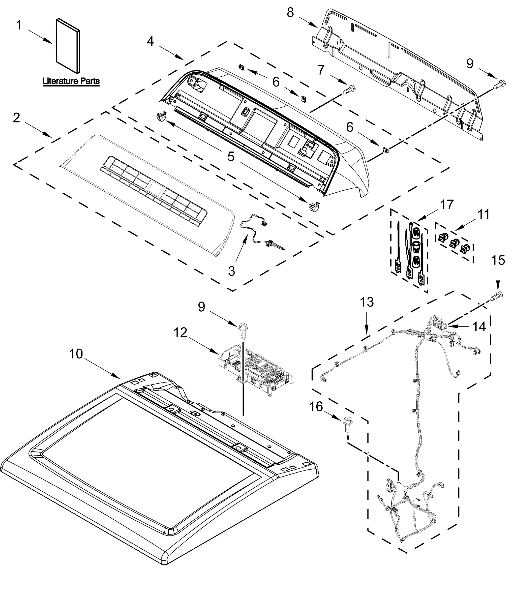 TOP AND CONSOLE PARTS