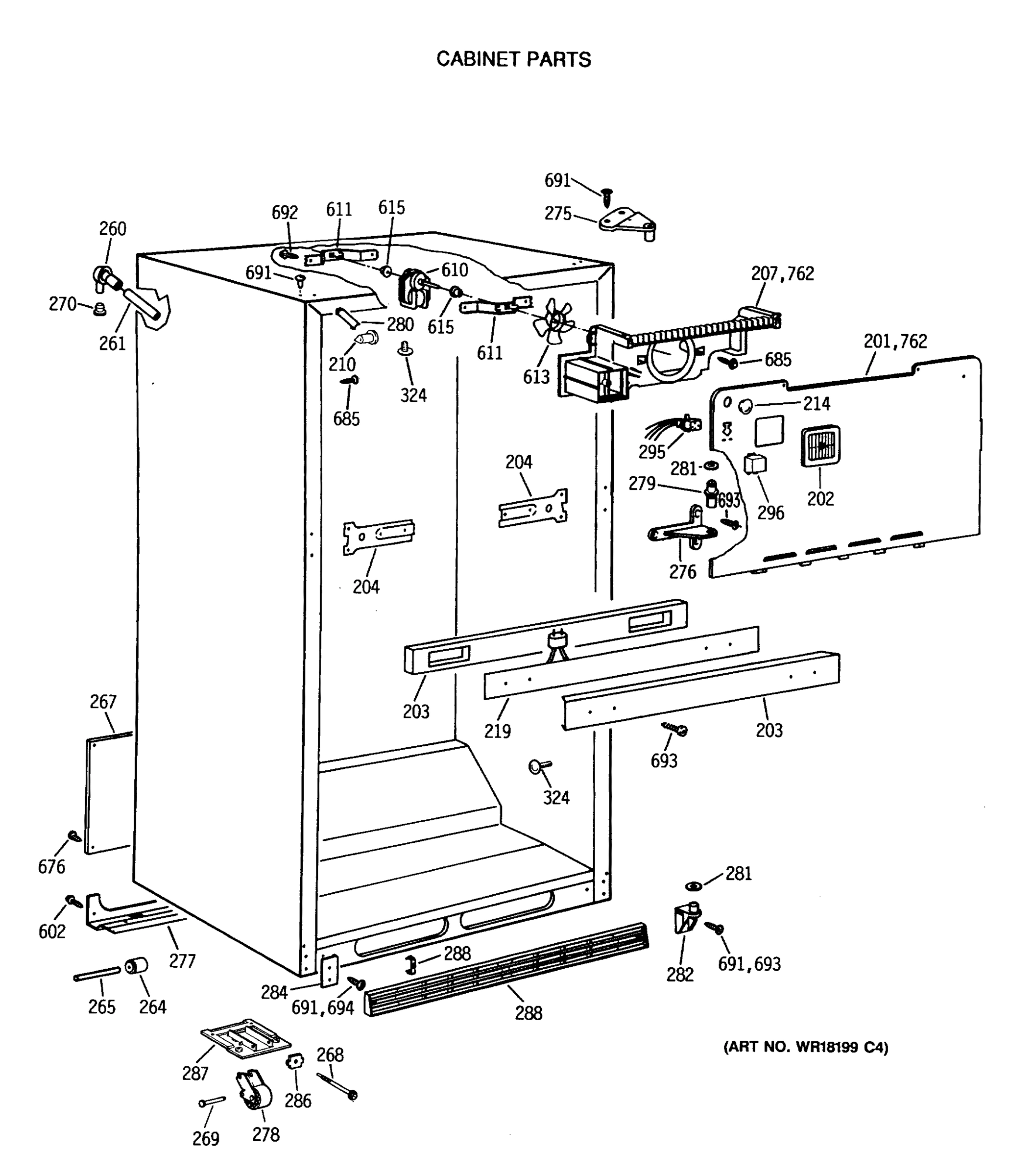 CABINET PARTS