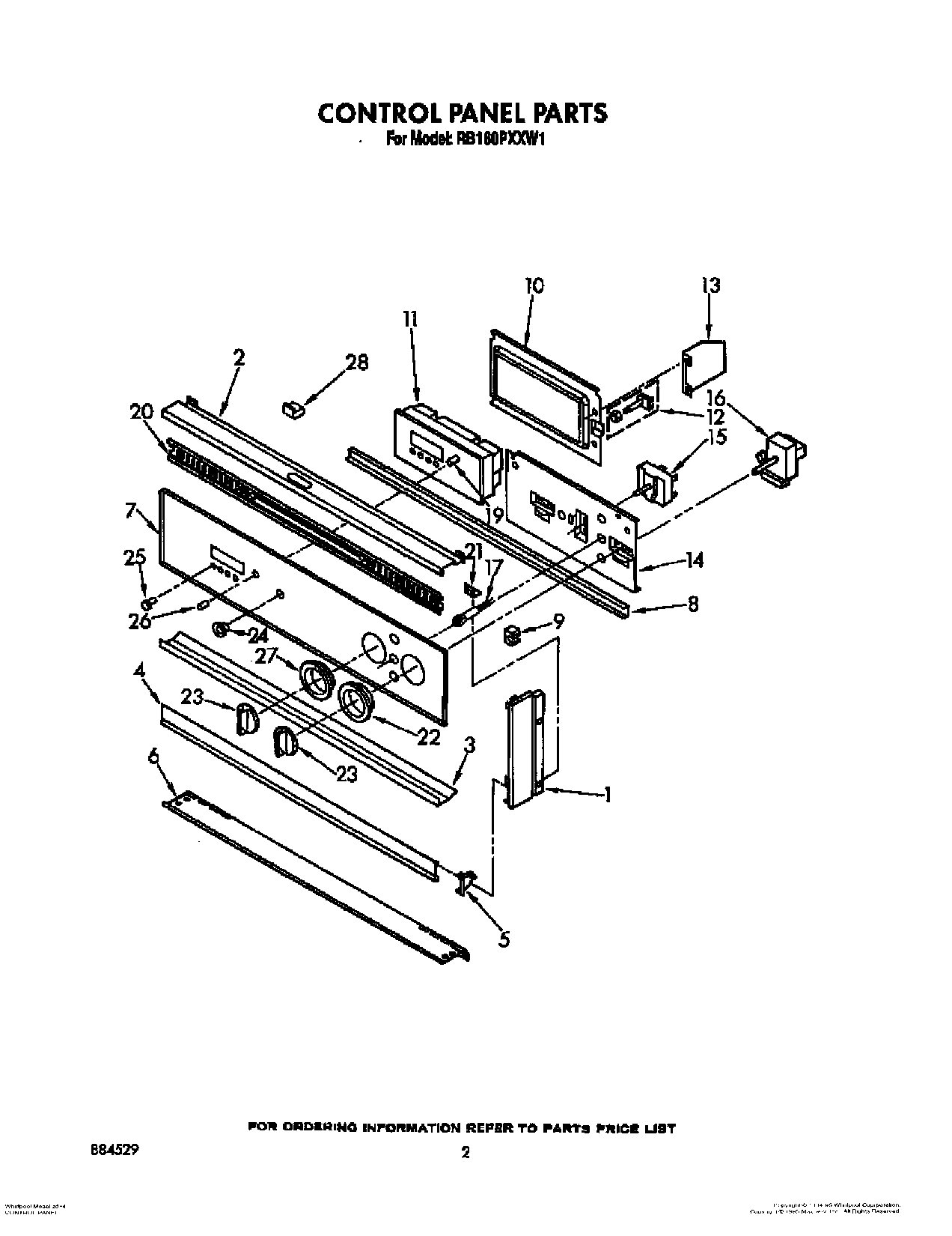 02 - CONTROL PANEL, LIT/OPTIONAL