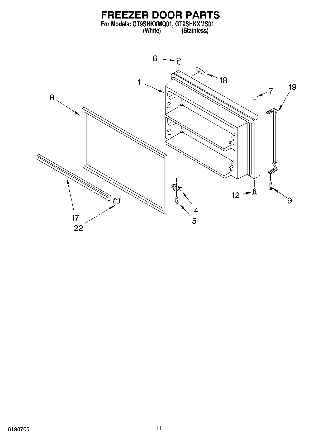 06 - FREEZER DOOR PARTS