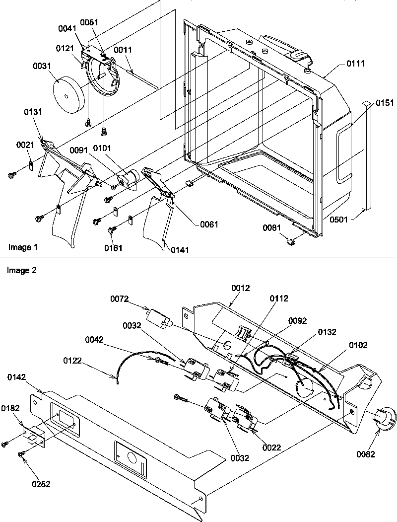 08 - ICE/WATER CAVITY & ELEC BRKT ASSY