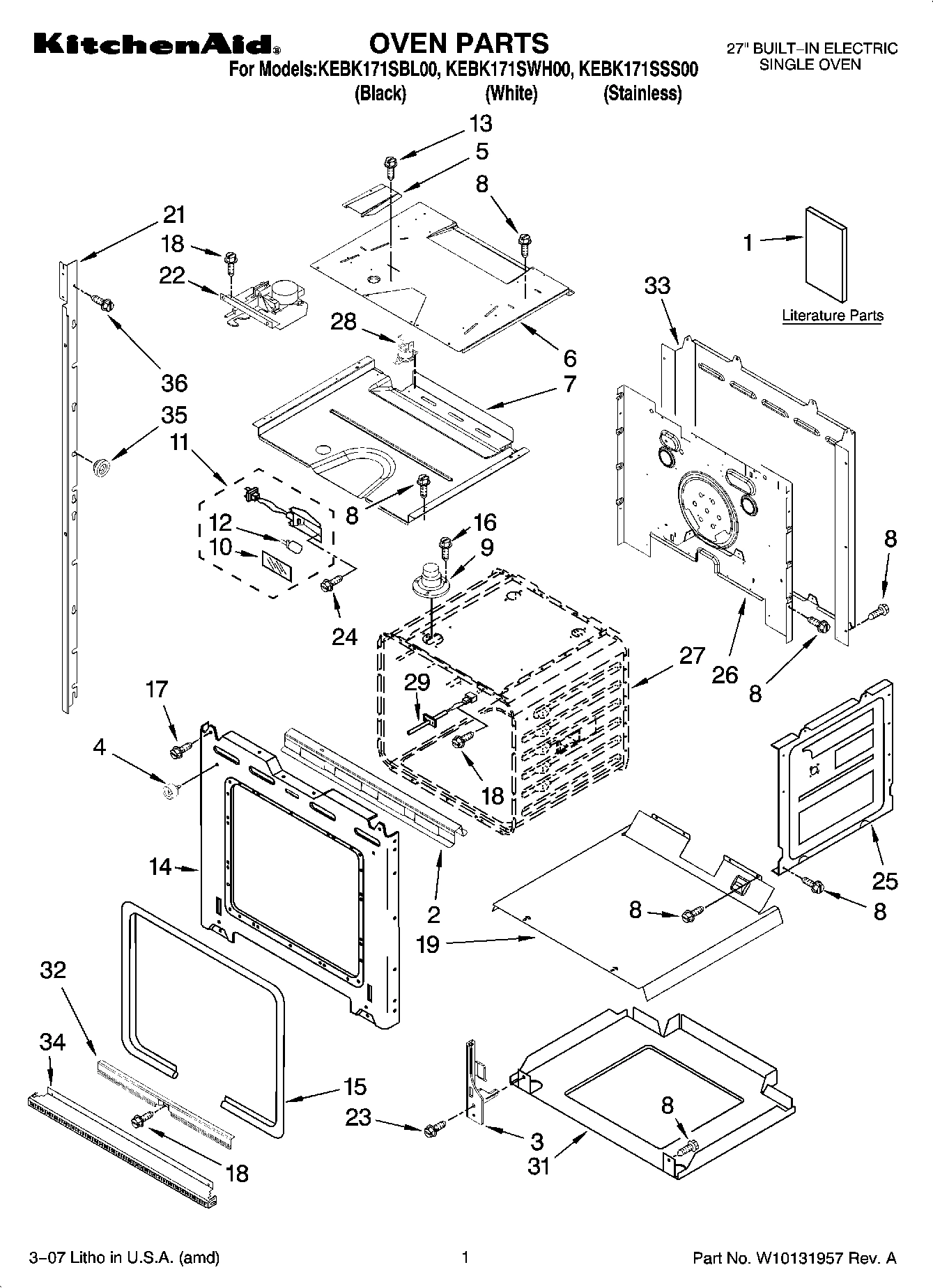 01 - OVEN PARTS
