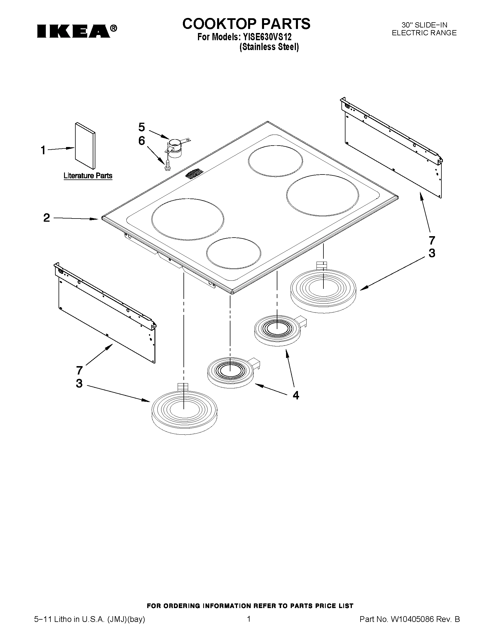 01 - COOKTOP PARTS