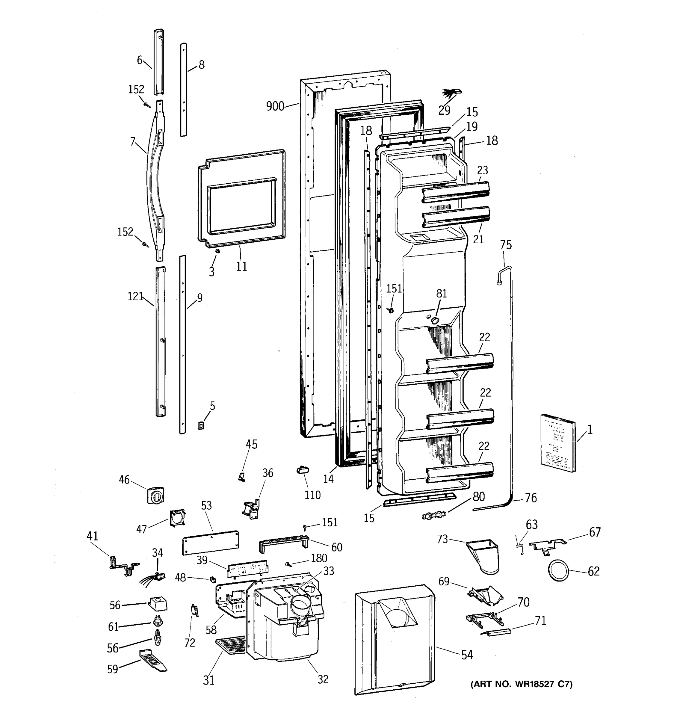 FREEZER DOOR