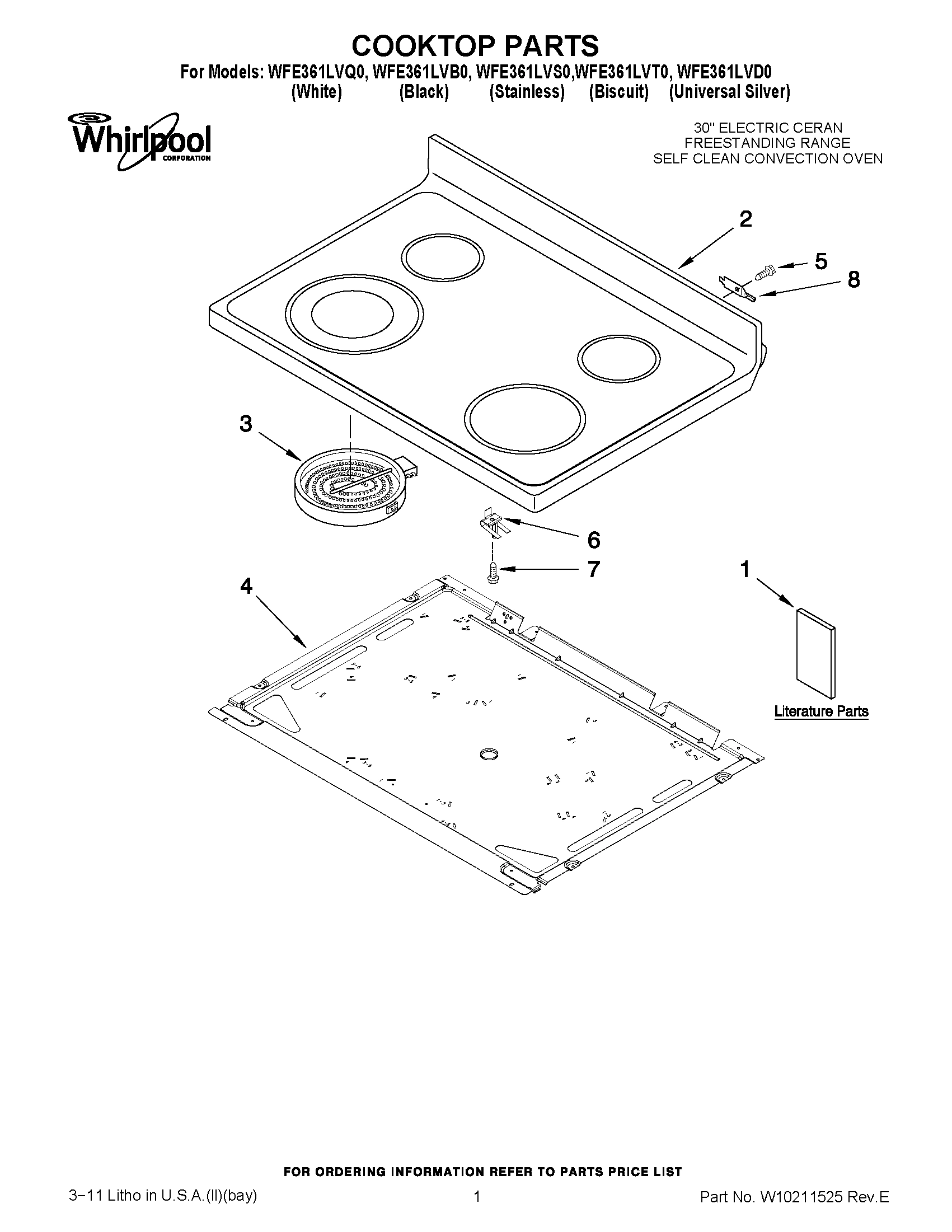01 - COOKTOP PARTS
