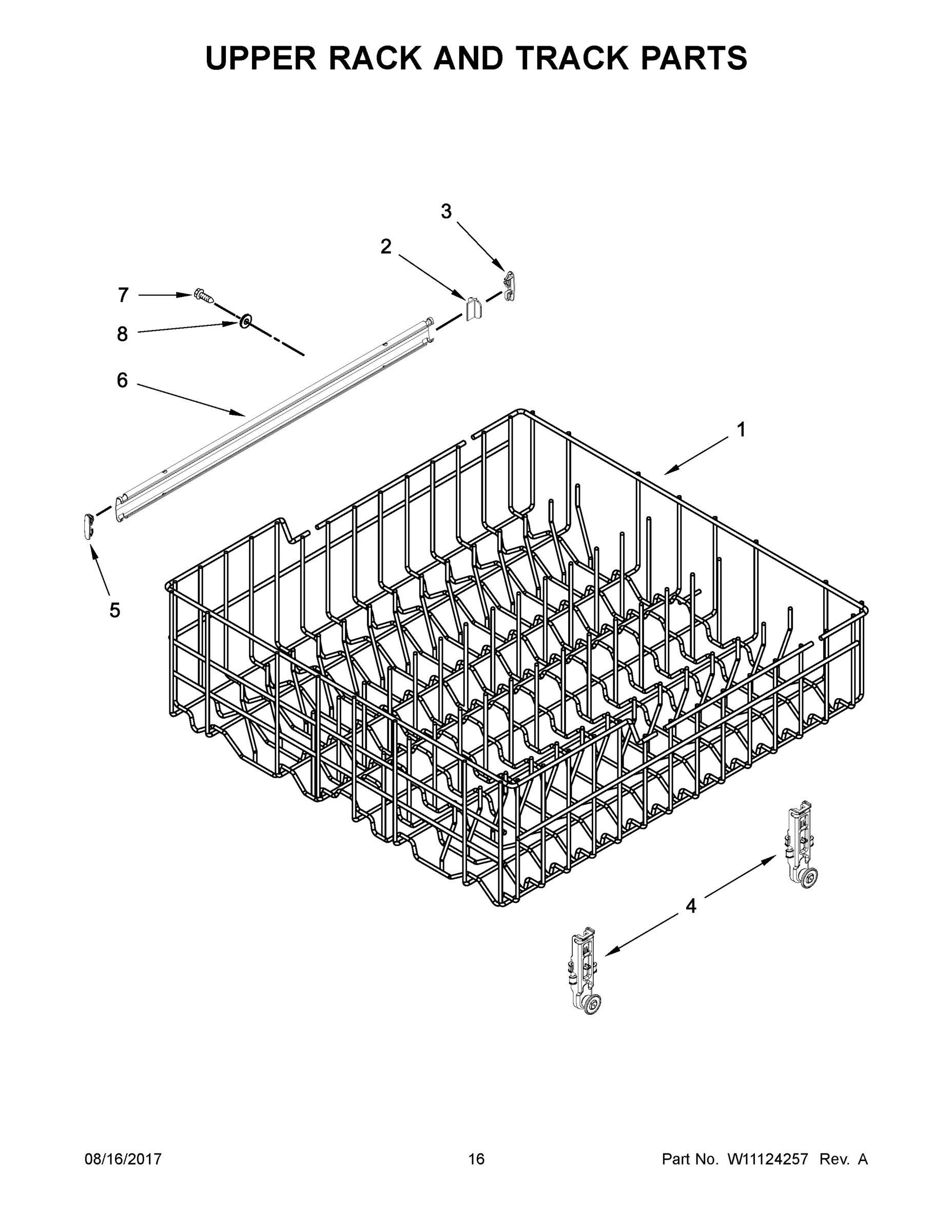 09 - UPPER RACK AND TRACK PARTS
