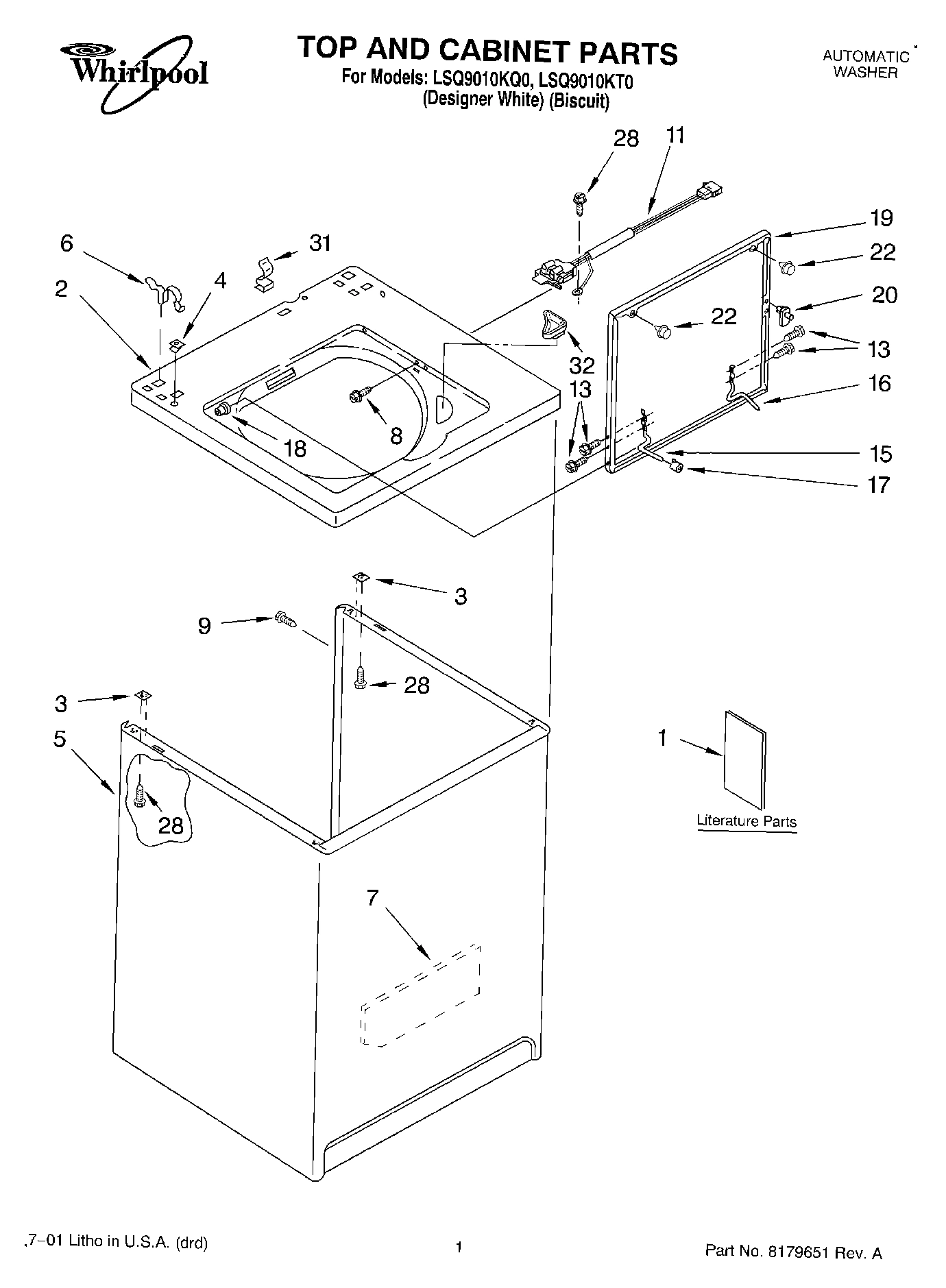 01 - TOP & CABINET, LITERATURE