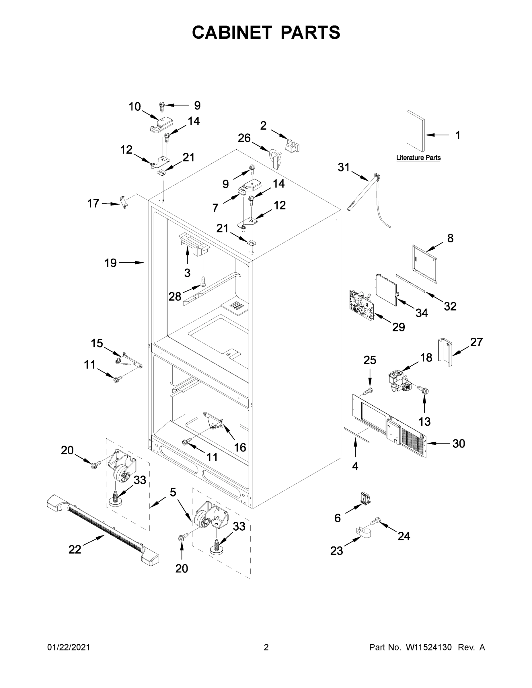 02 - CABINET PARTS