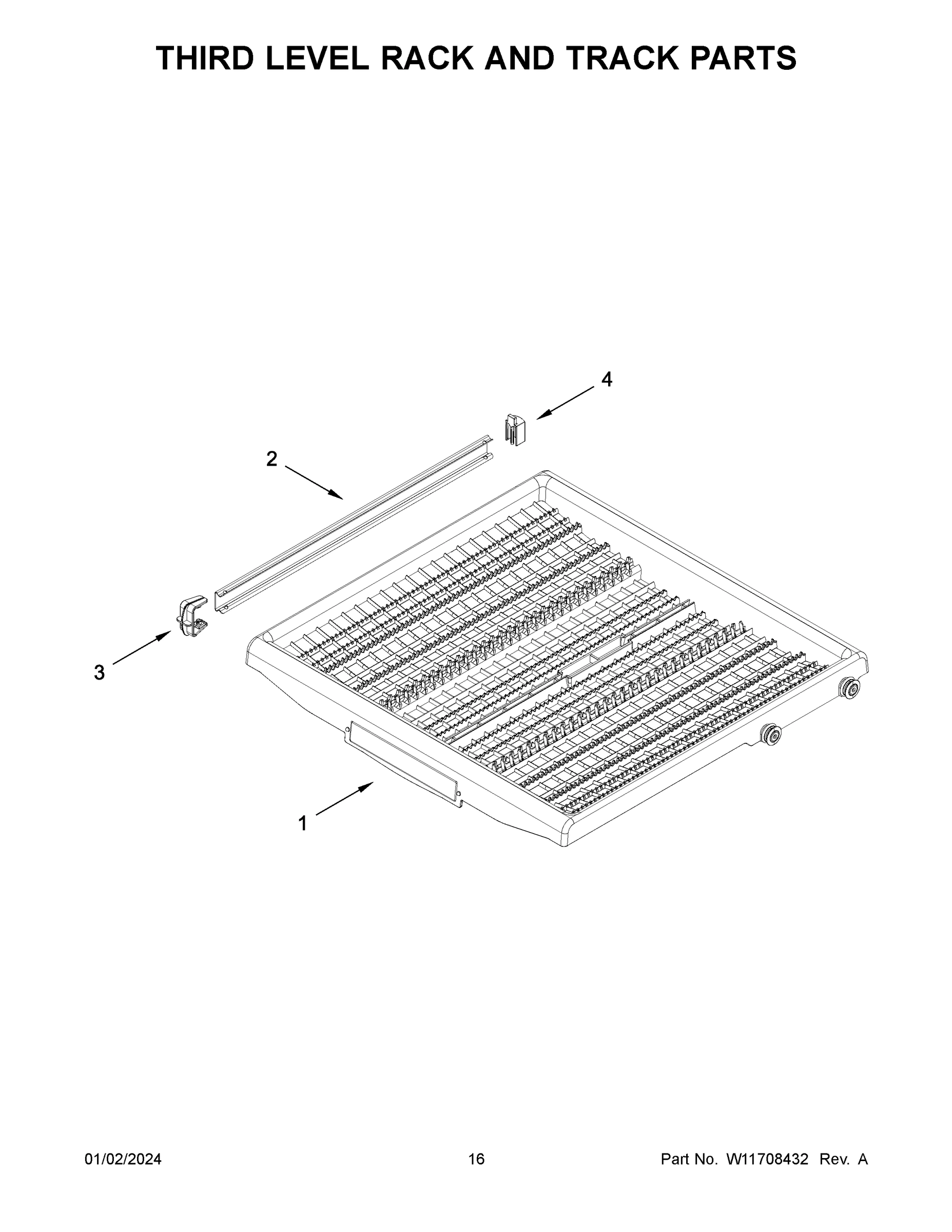 09 - THIRD LEVEL RACK AND TRACK PARTS